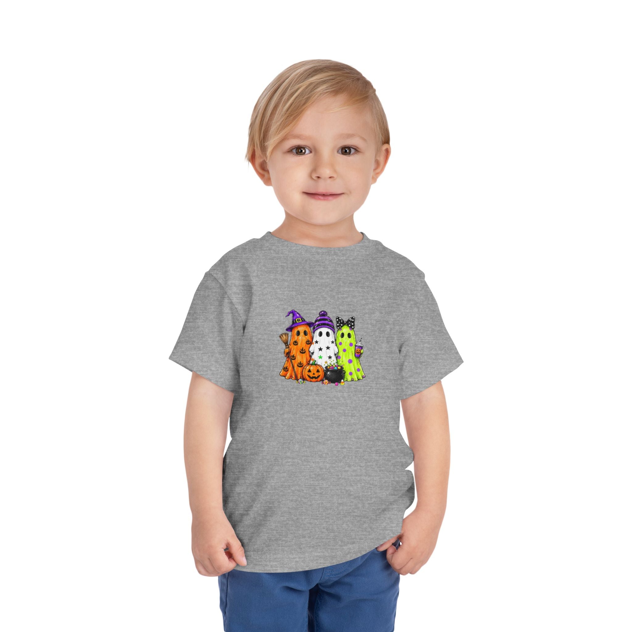 Toddler Halloween Ghosts Short Sleeve Tee
