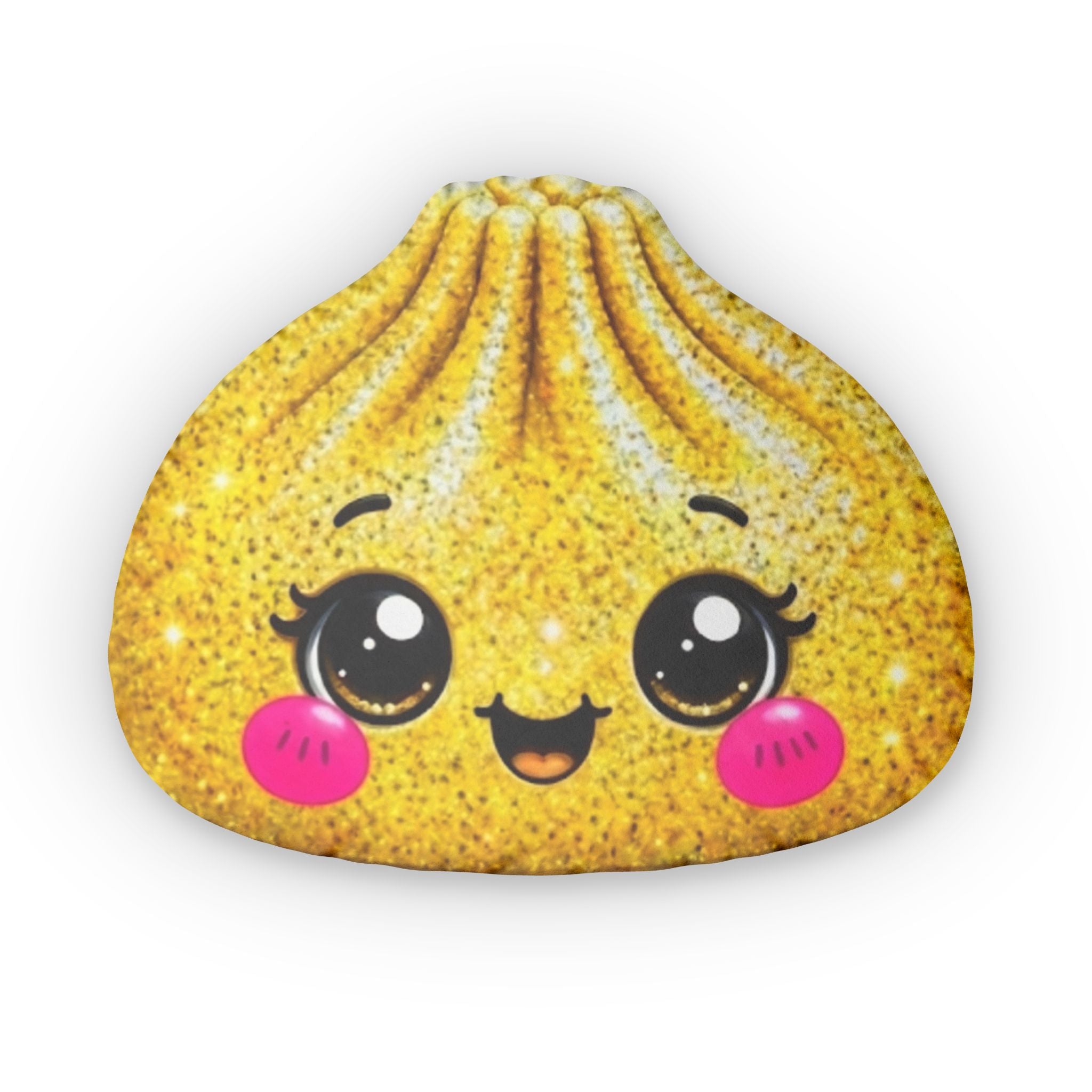 Cute Sparkle Yellow Dumpling Shaped Pillow