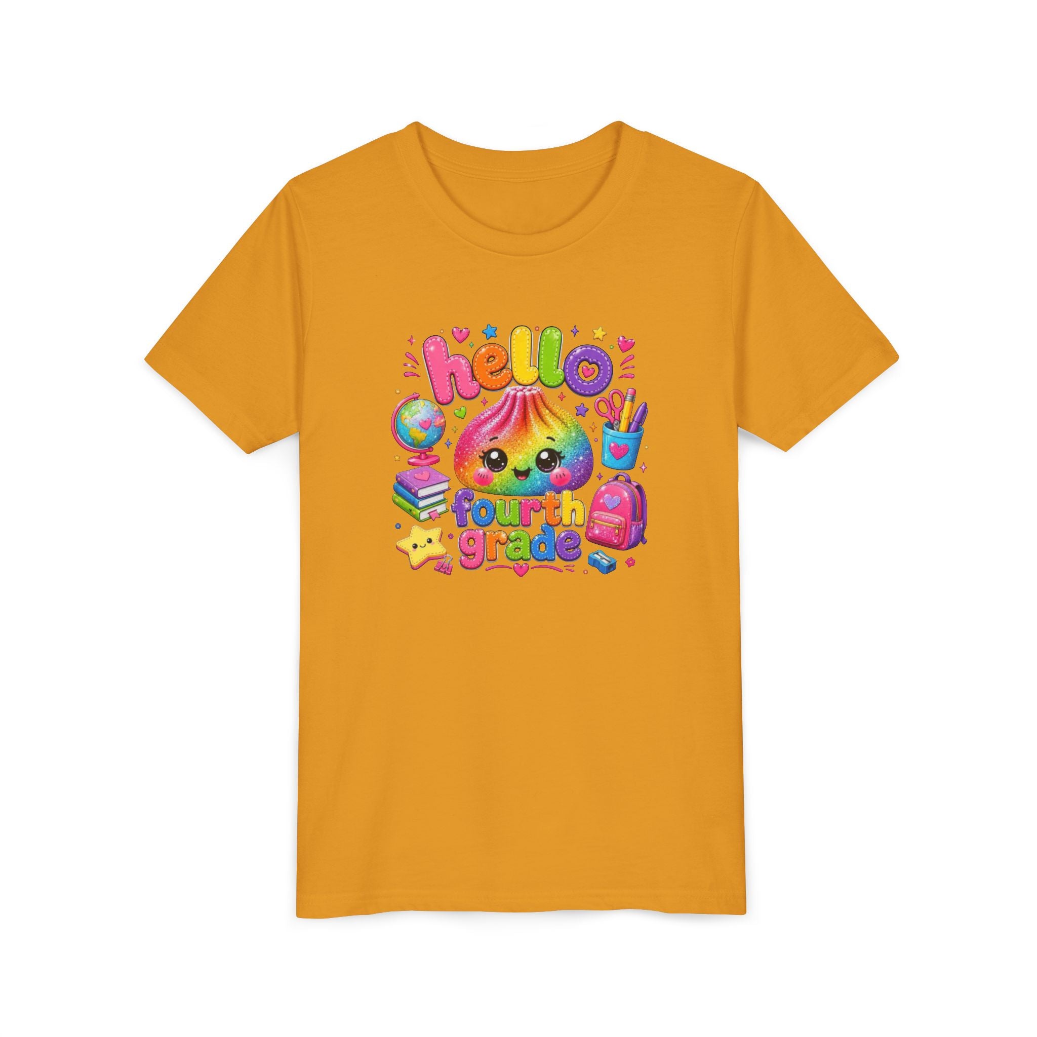 "Hello Fourth Grade" Kids T-Shirt