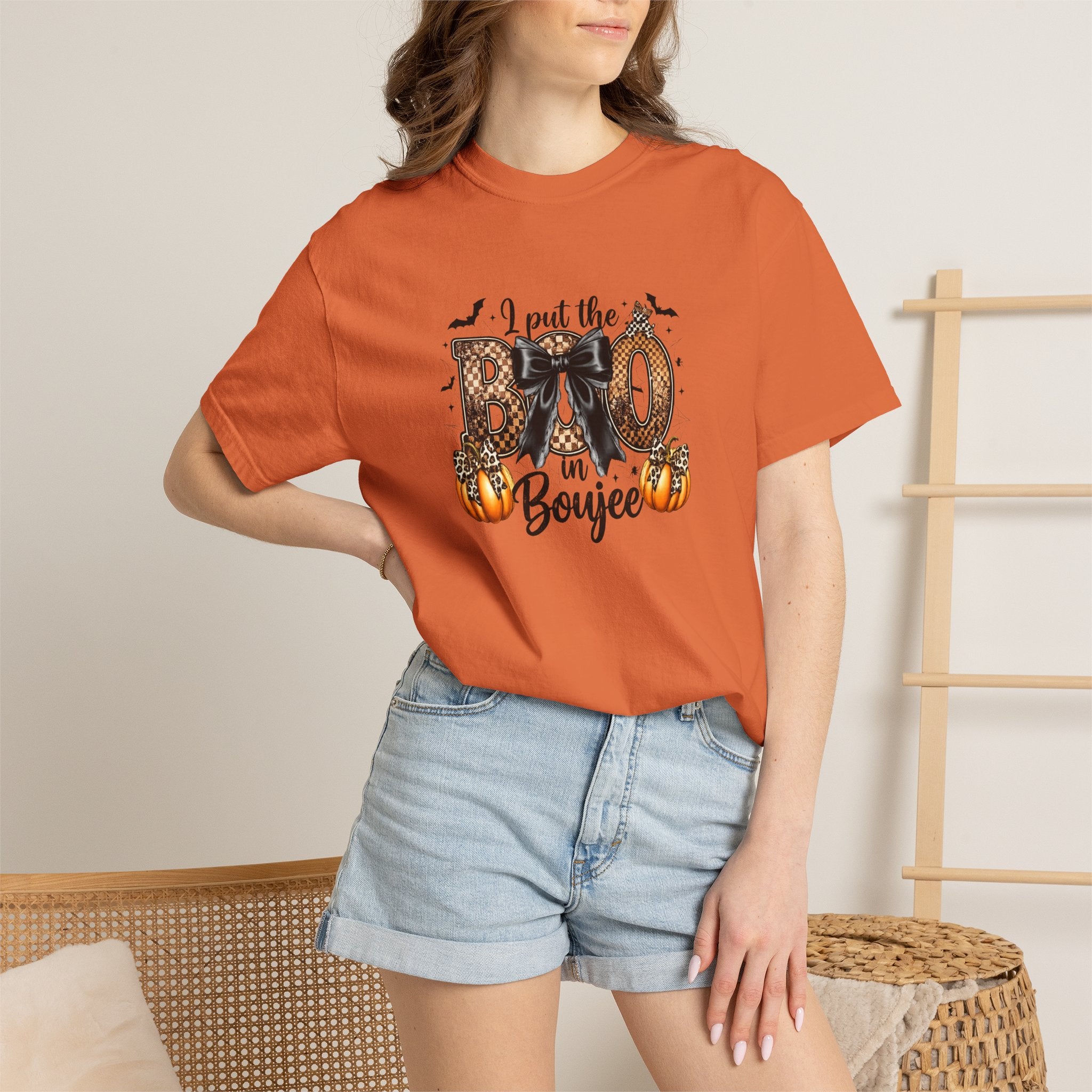 Halloween Boo in Boujee T-Shirt — Cute Spooky Pumpkin Graphic Tee