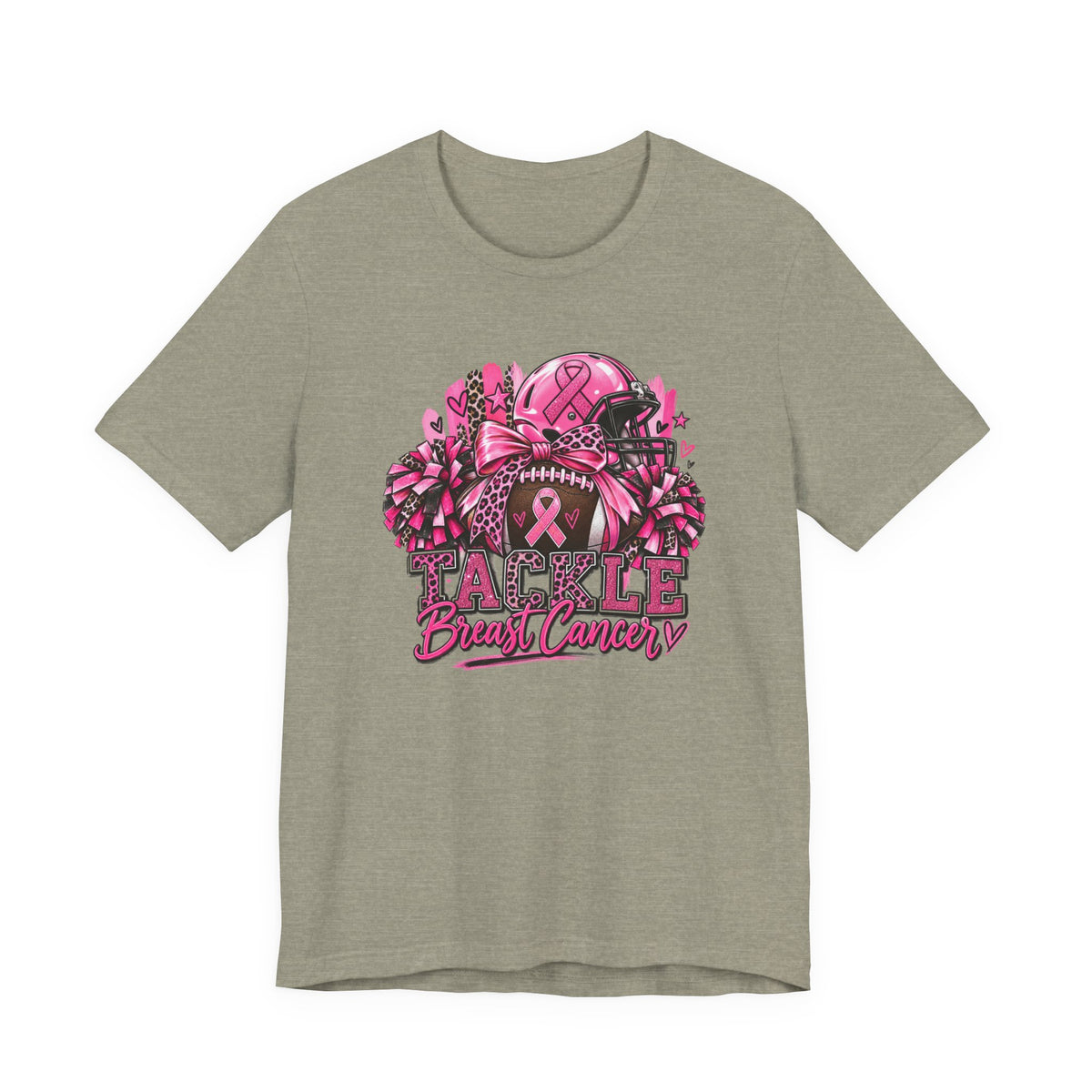 Tackle Breast Cancer Football T-Shirt