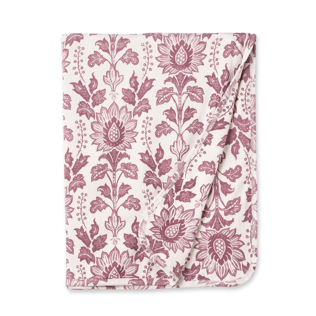 Floral Tapestry Stroller Blanket - Soft Bamboo Baby Throw