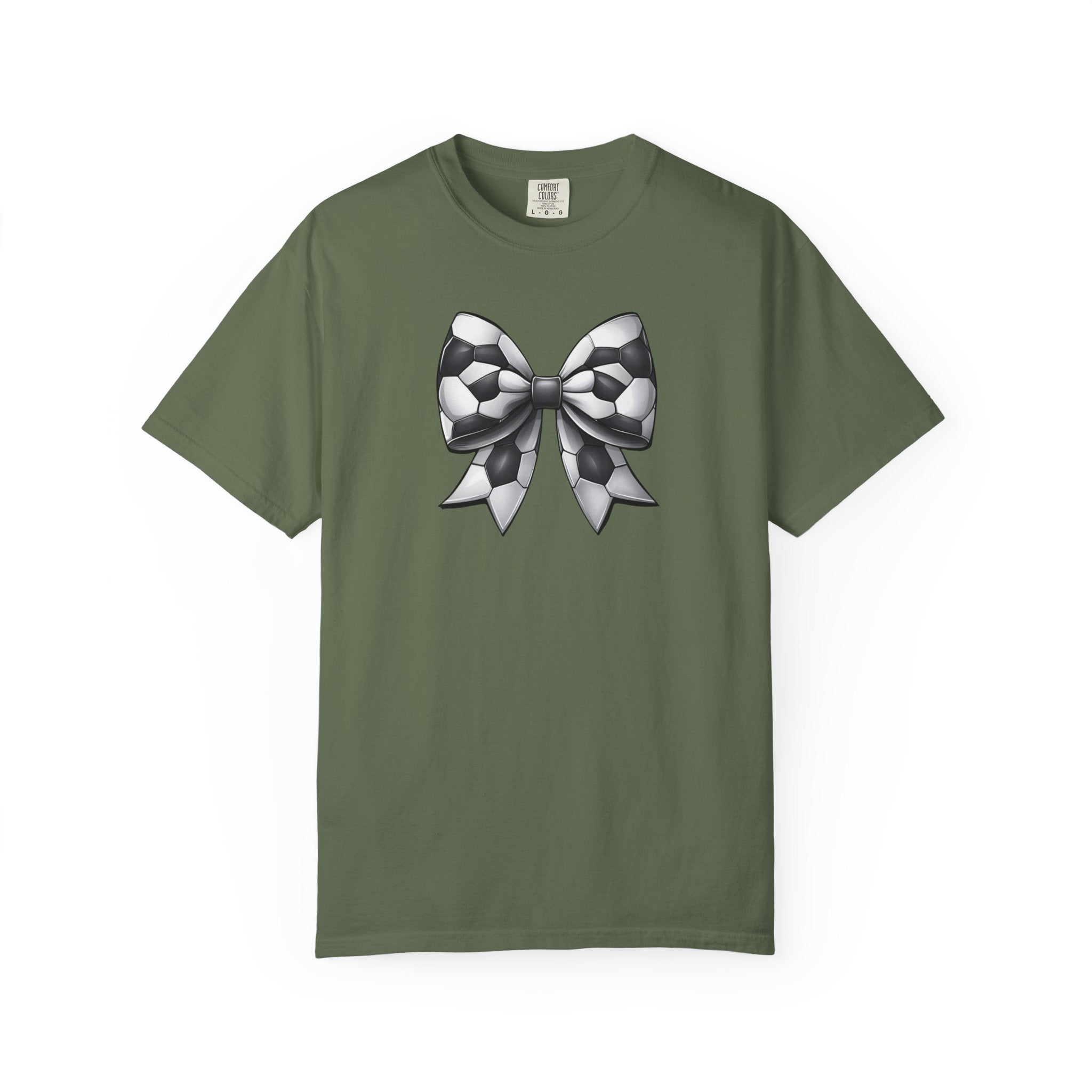 Checkerboard Bow T-Shirt — Monochrome Vintage Ribbon Graphic