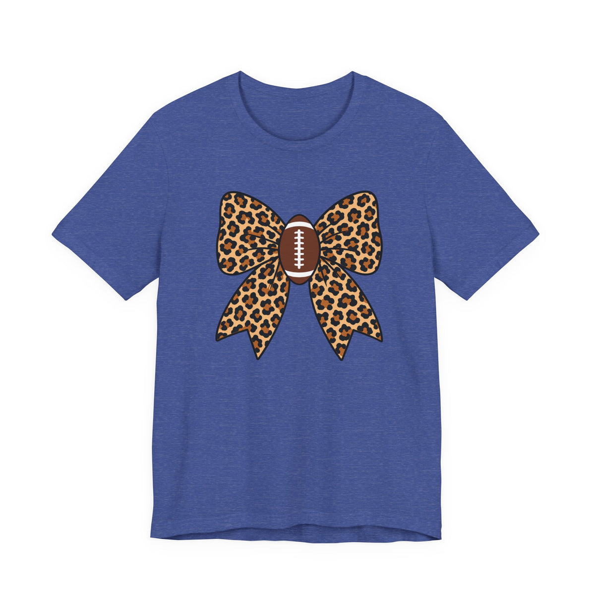 Leopard Football Bow Tee