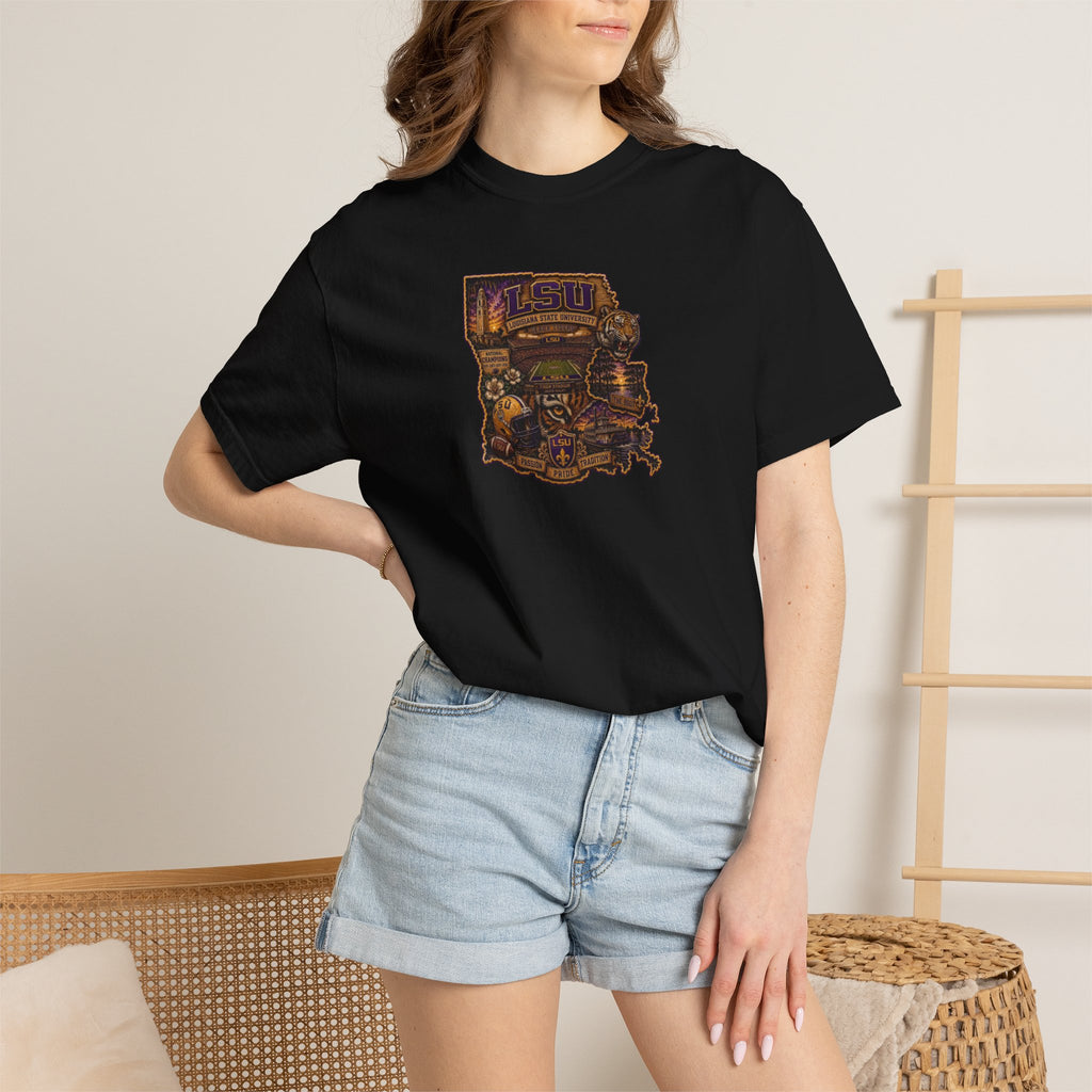 Retro Arcade Tee — Vintage Game Console Louisiana T-Shirt\