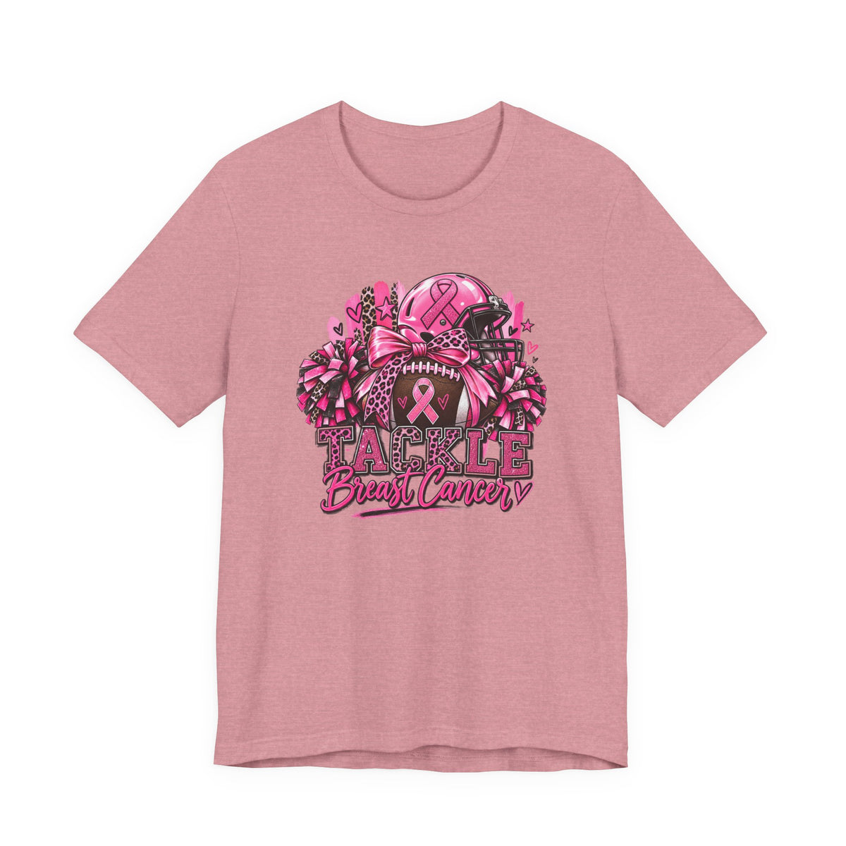 Tackle Breast Cancer Football T-Shirt