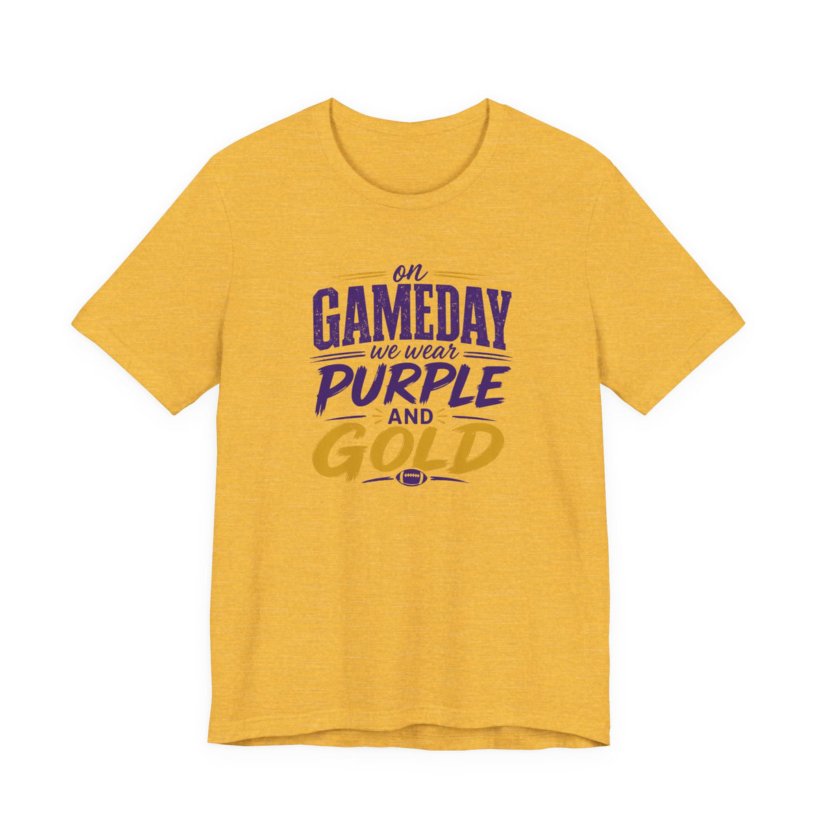 On Gameday We Wear Purple and Gold Football Shirt