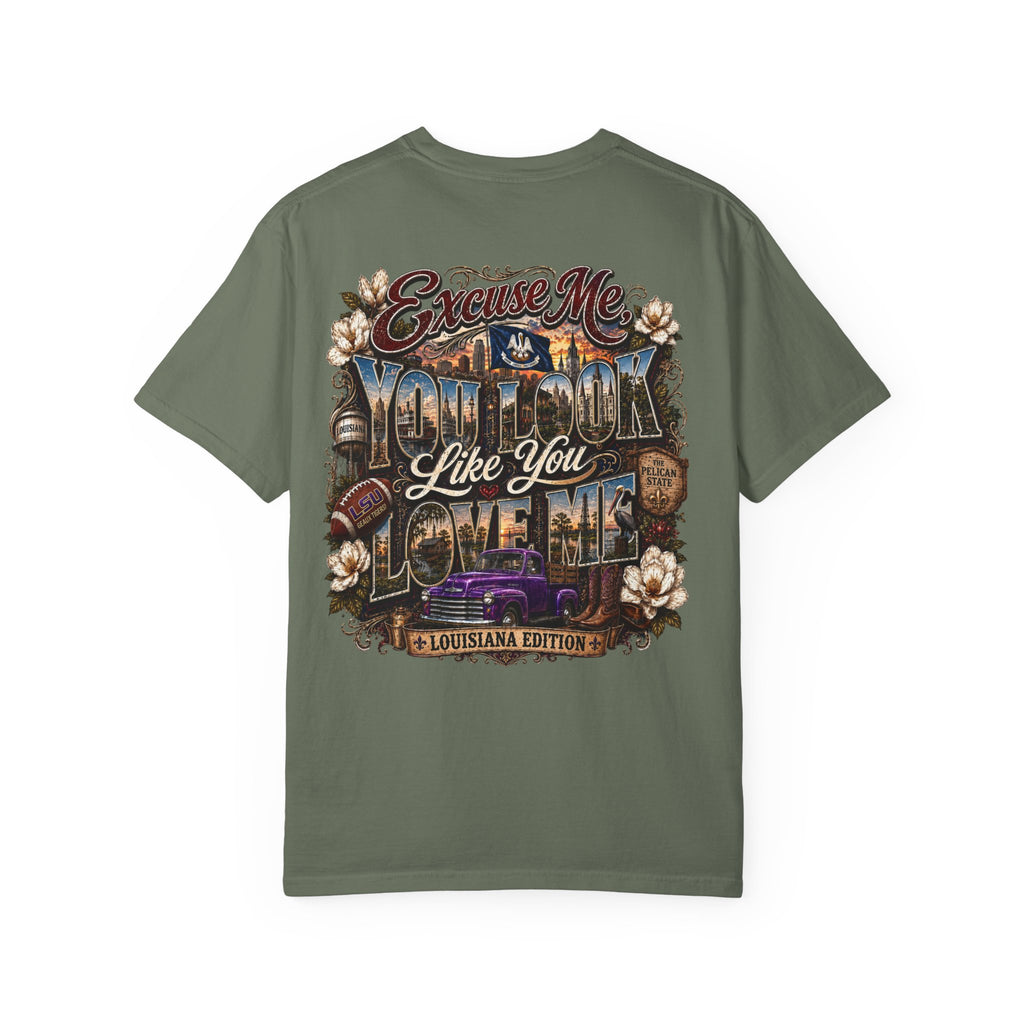 Louisiana Graphic T-Shirt — 'Excuse Me While I Love You' State Pride Tee