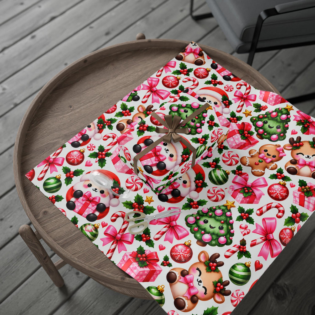 Christmas Squishies | Cute Kawaii Christmas Wrapping Paper