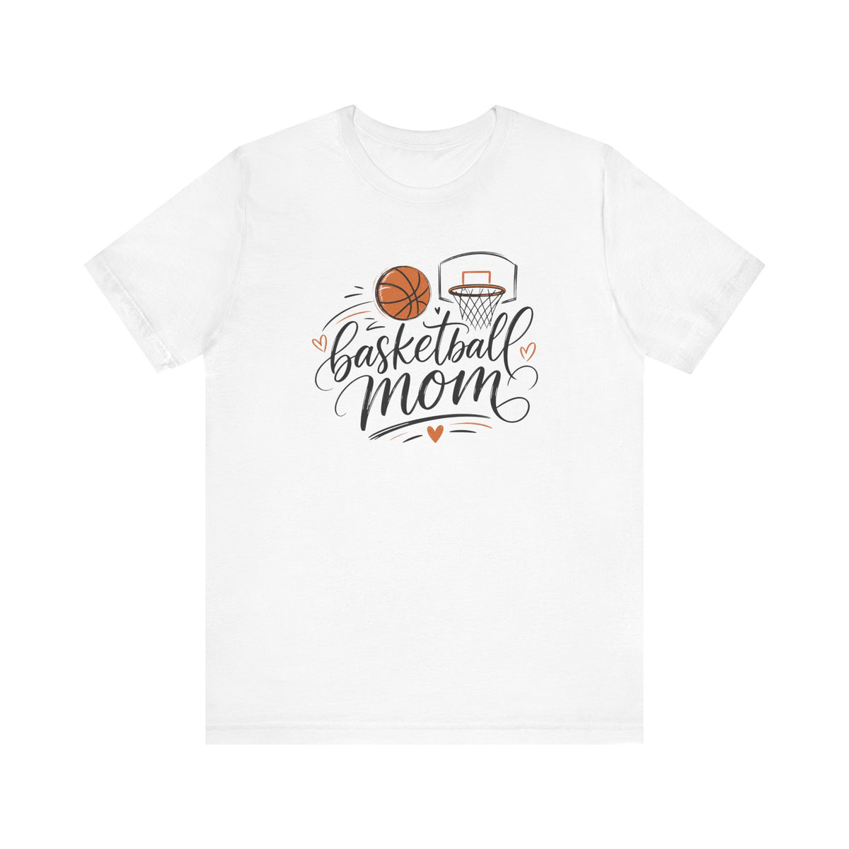 Cute Script Basketball Hoop Design