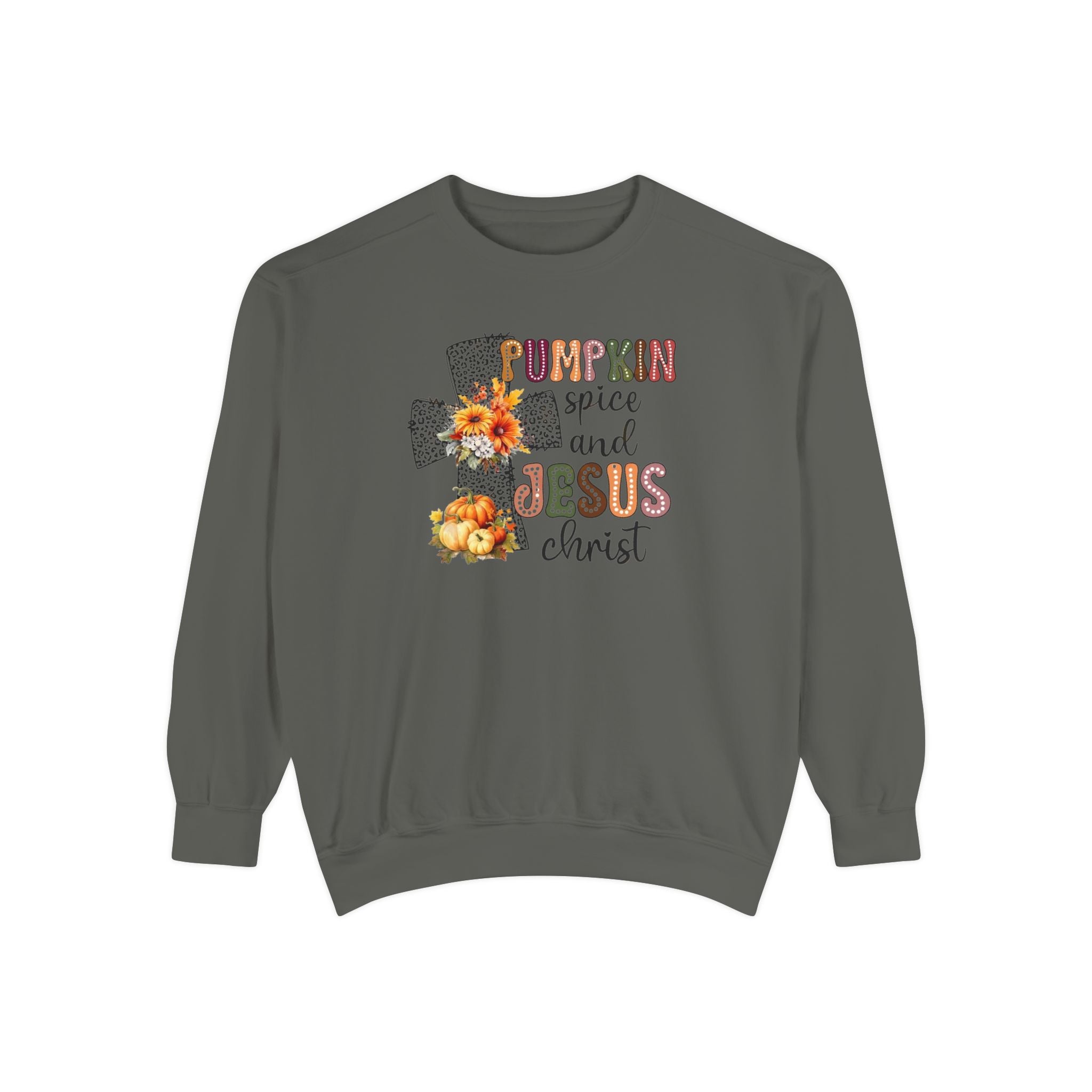 Fall Pumpkin Spice and Jesus Sweatshirt