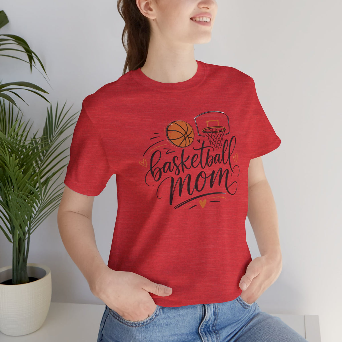 Cute Script Basketball Hoop Design