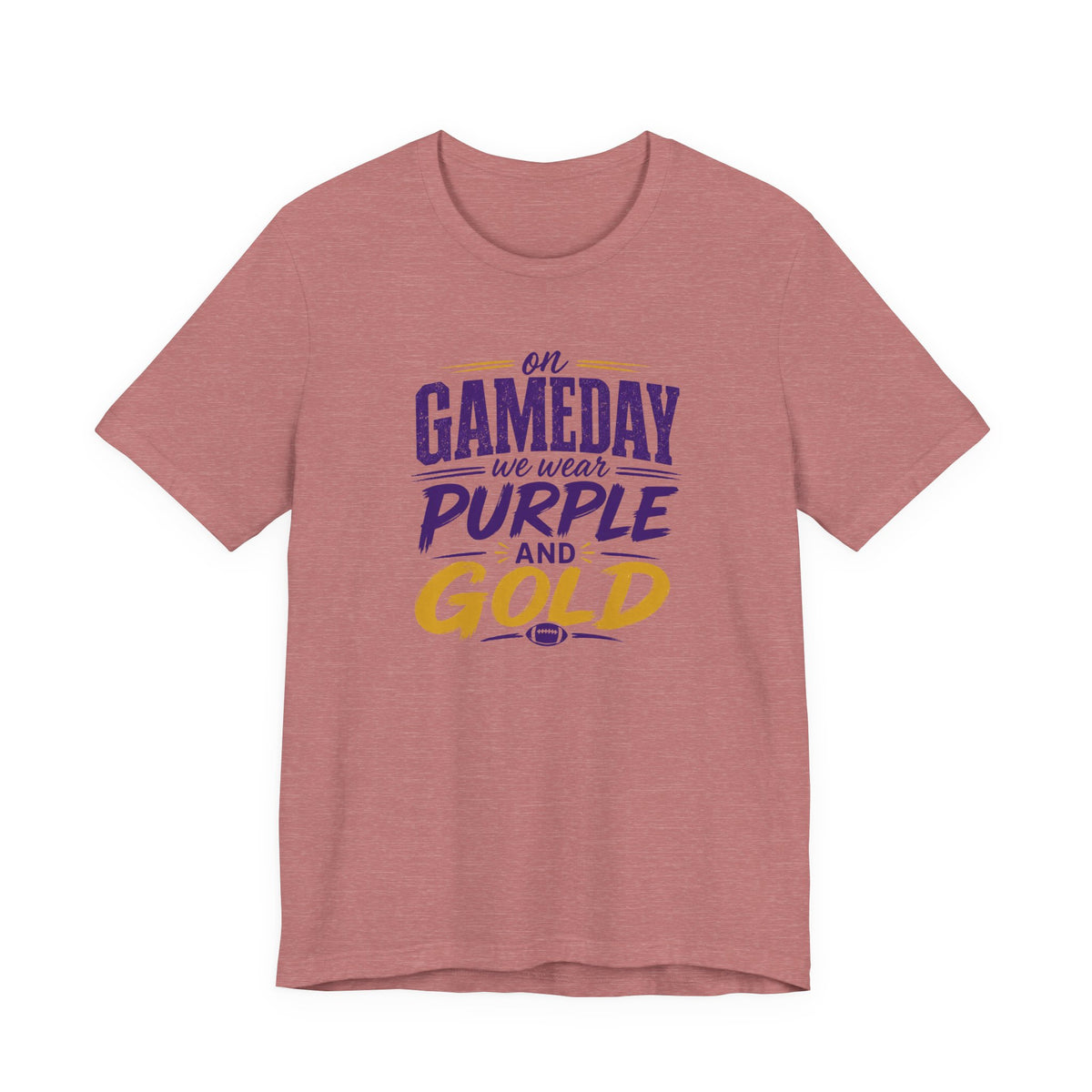 On Gameday We Wear Purple and Gold Football Shirt