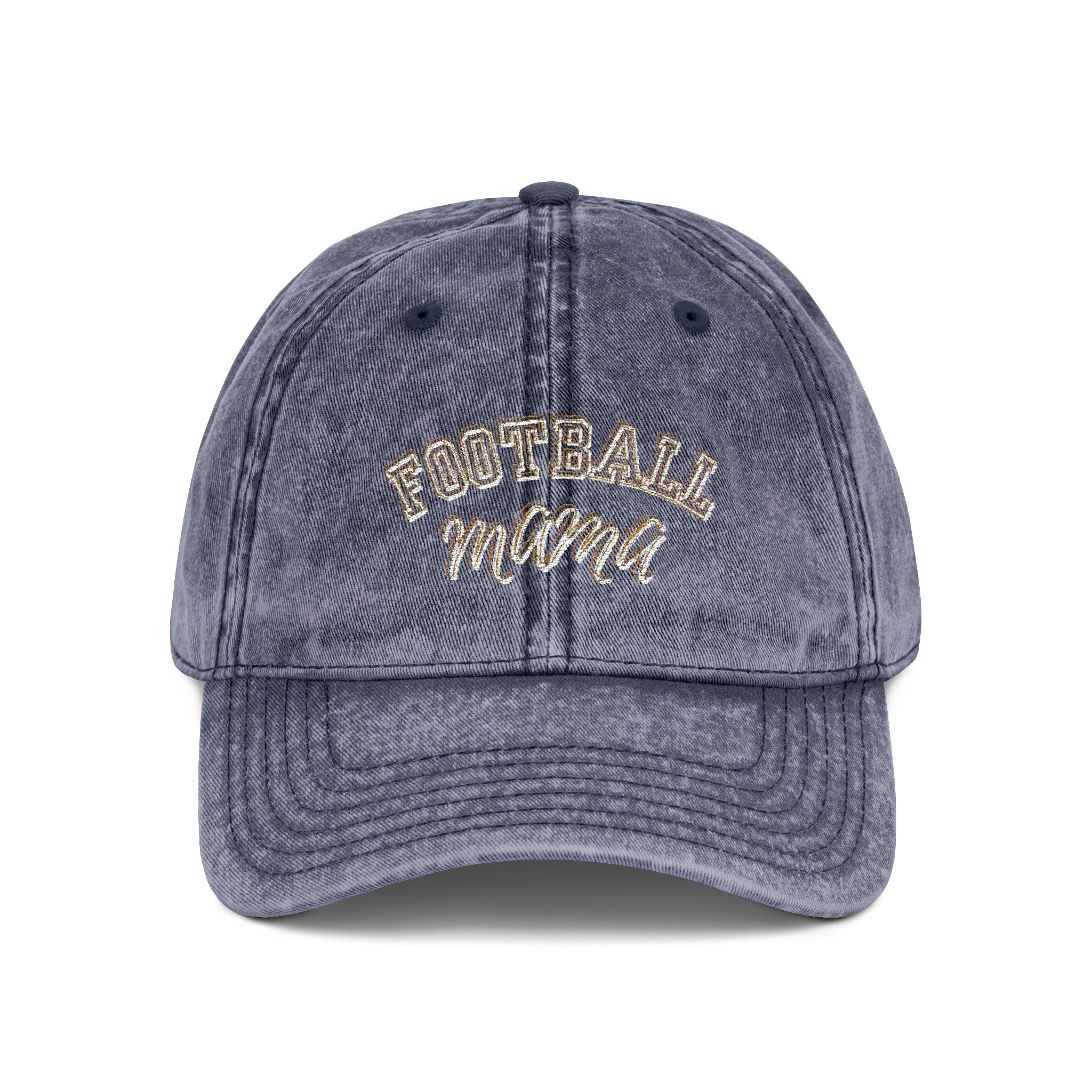 Football Mama Vintage Embroidered Cap