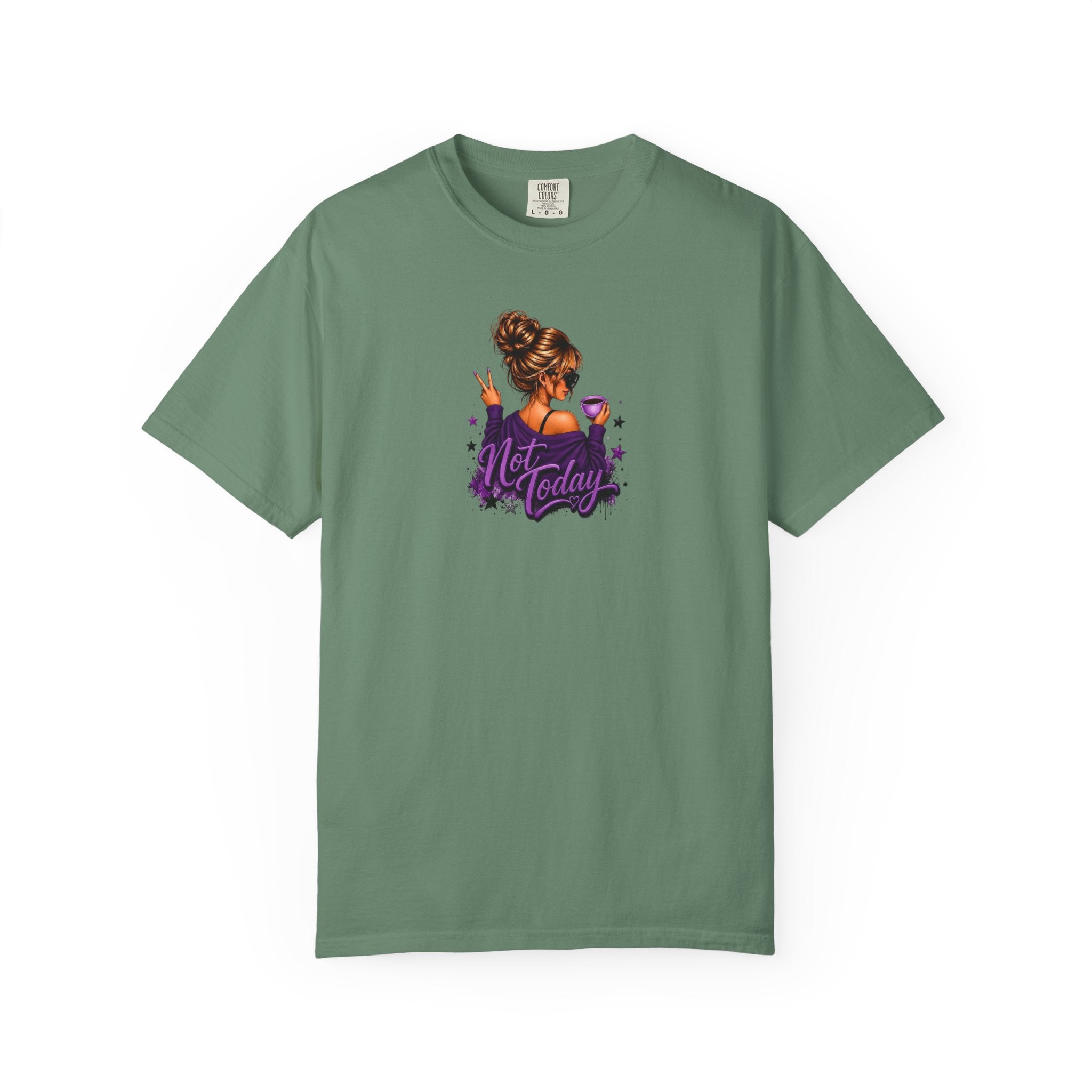'Not Today' Purple Illustration T-Shirt