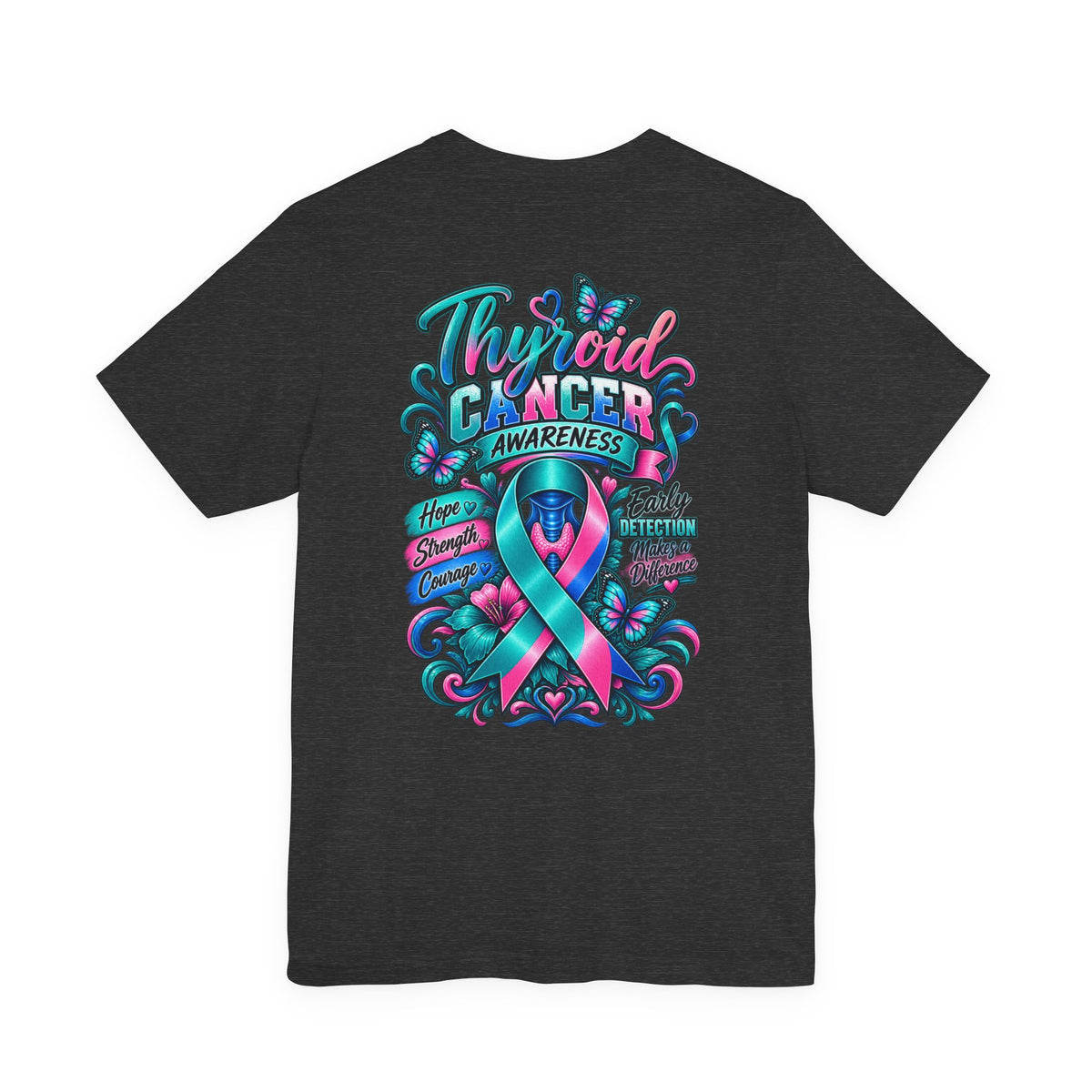Thyroid Cancer Awareness Tee - Threads of Hope