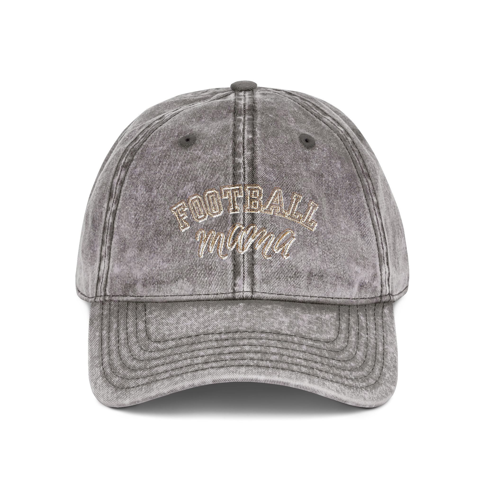 Football Mama Vintage Embroidered Cap