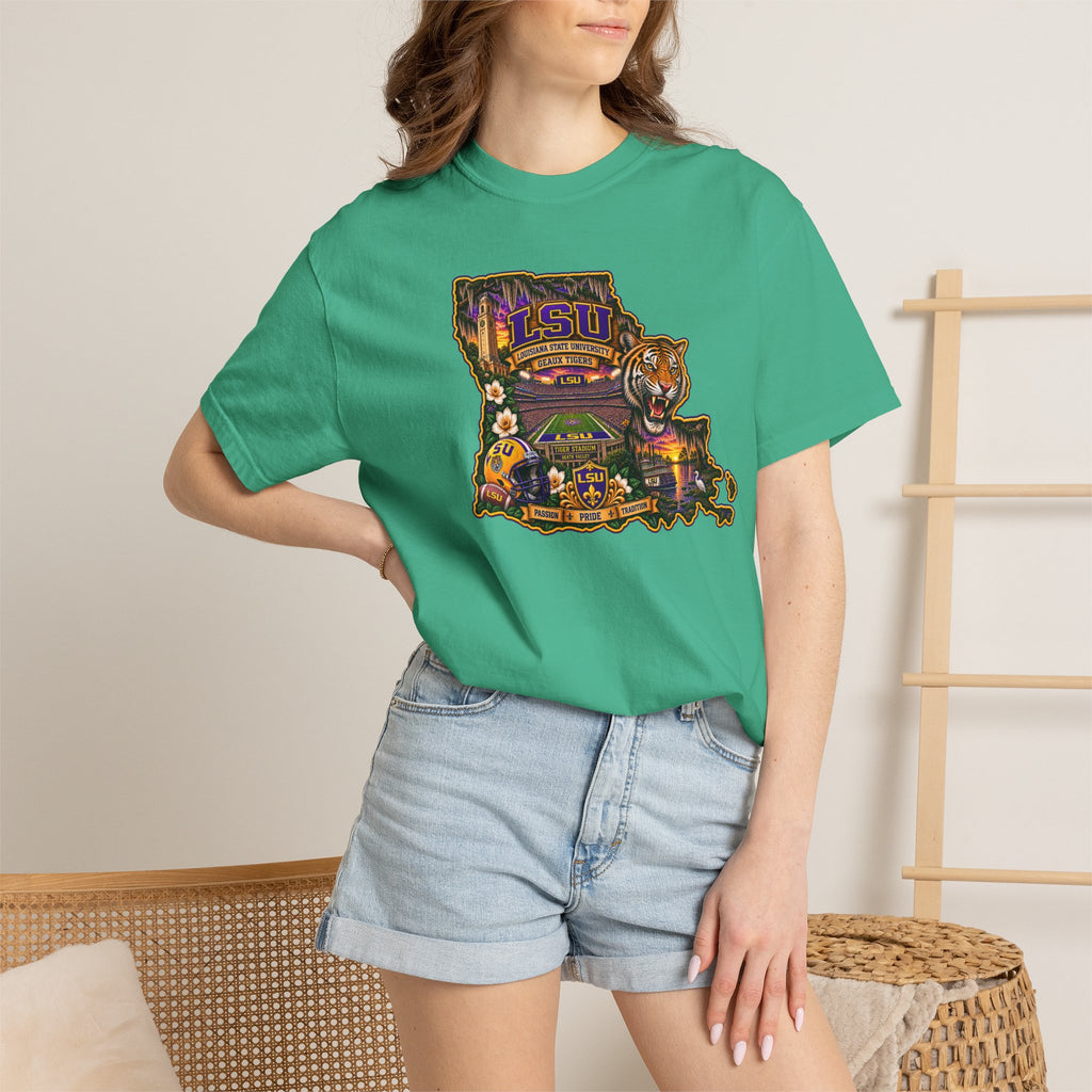 Retro Arcade Tee — Vintage Game Console Louisiana T-Shirt\