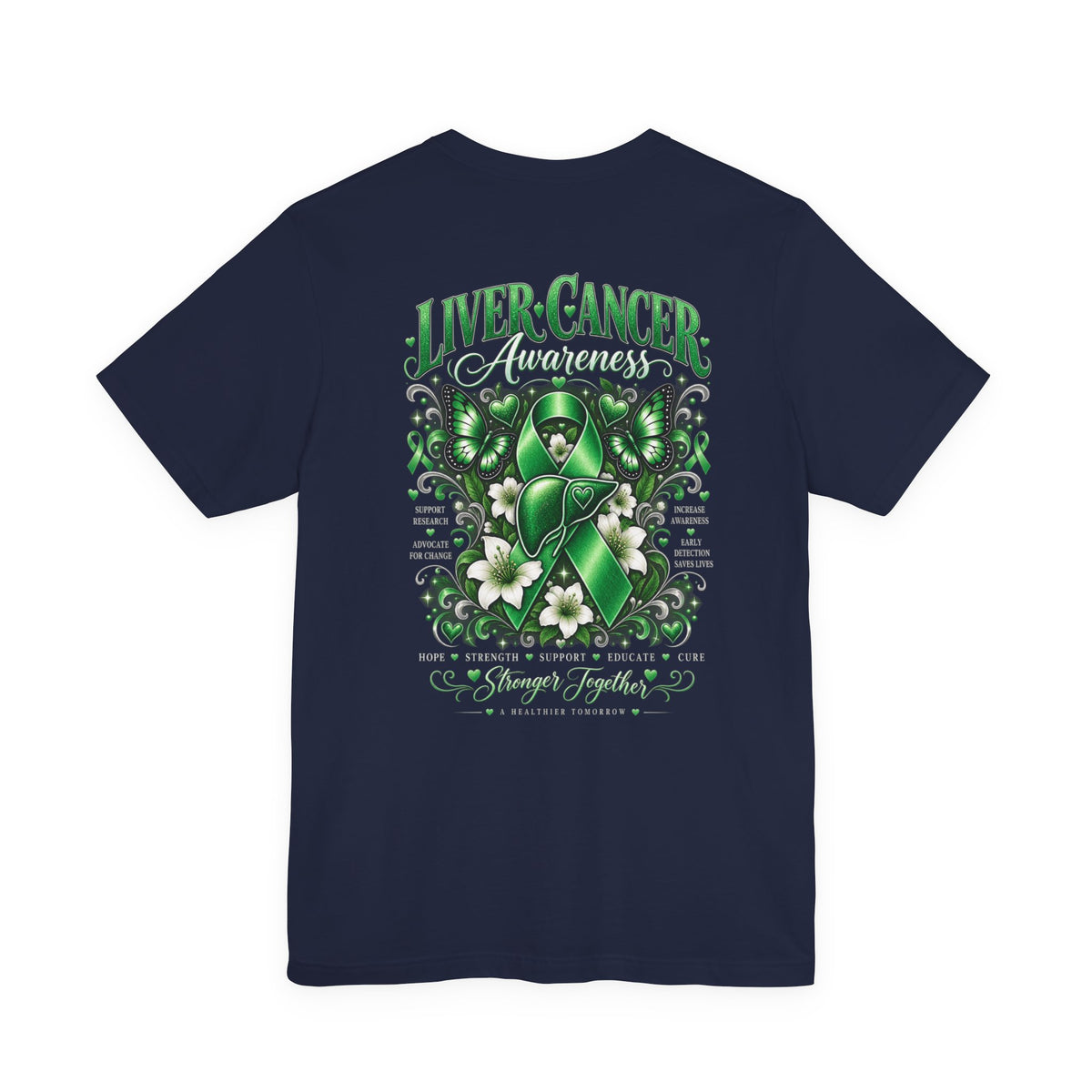 Liver Cancer Awareness Tee - Threads of Hope