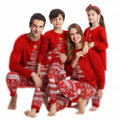 Matching Family Christmas Pajamas – Nordic Holiday Tree Print Pajama Set