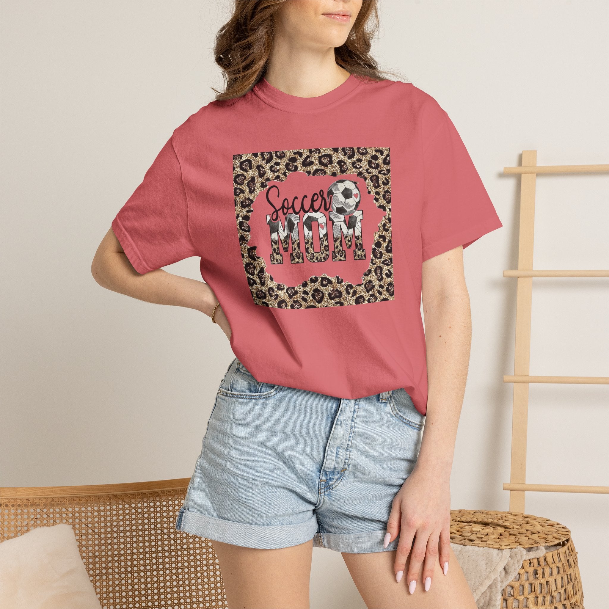Soccer Mom Leopard Print T-Shirt