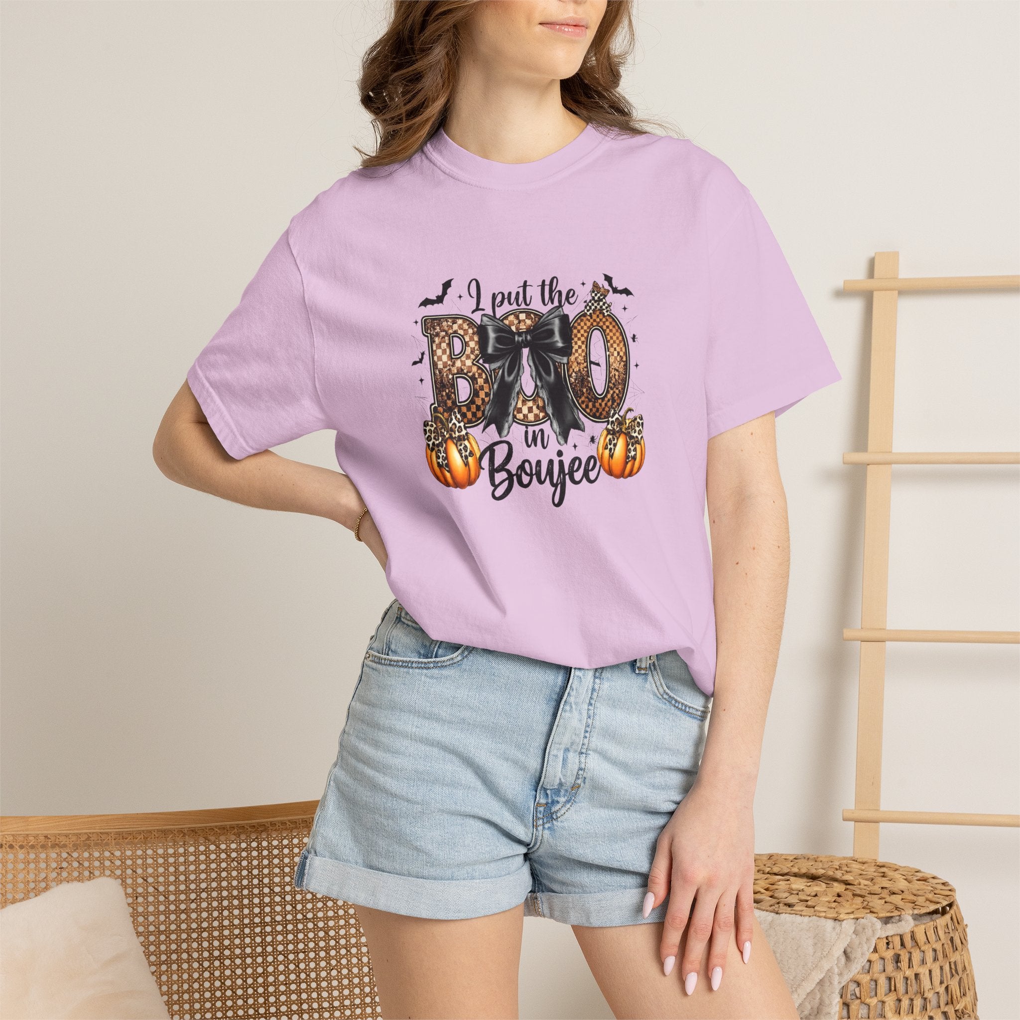 Halloween Boo in Boujee T-Shirt — Cute Spooky Pumpkin Graphic Tee