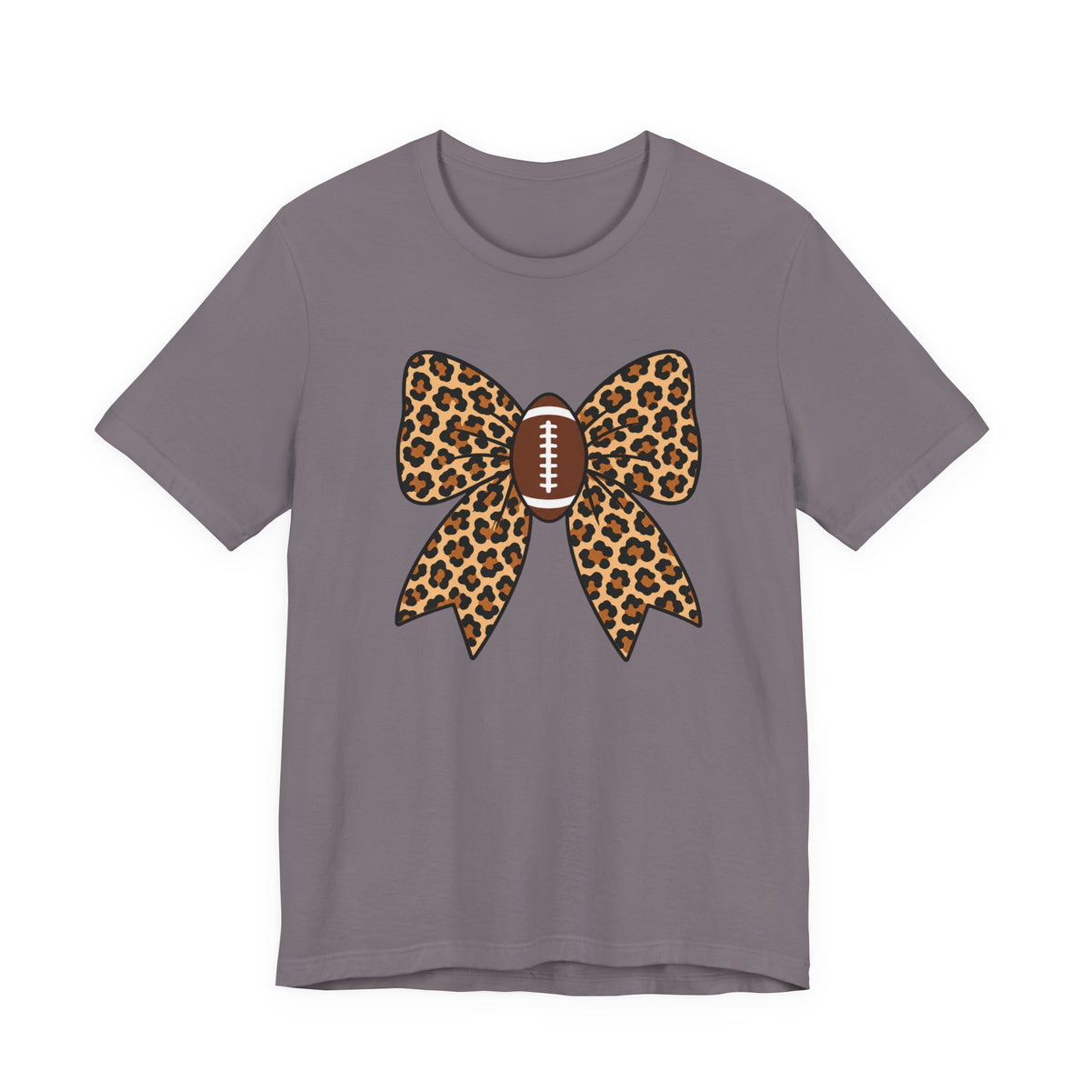 Leopard Football Bow Tee