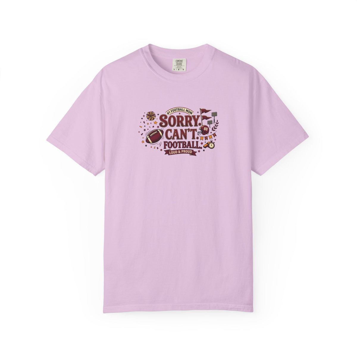 Sorry I Can't, Football T-Shirt
