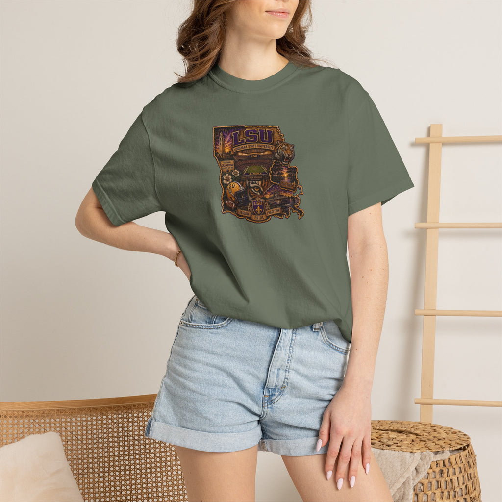 Retro Arcade Tee — Vintage Game Console Louisiana T-Shirt\