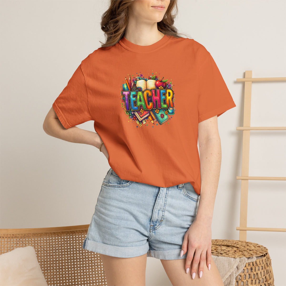 Teacher Colorful Classroom Graphic T-Shirt