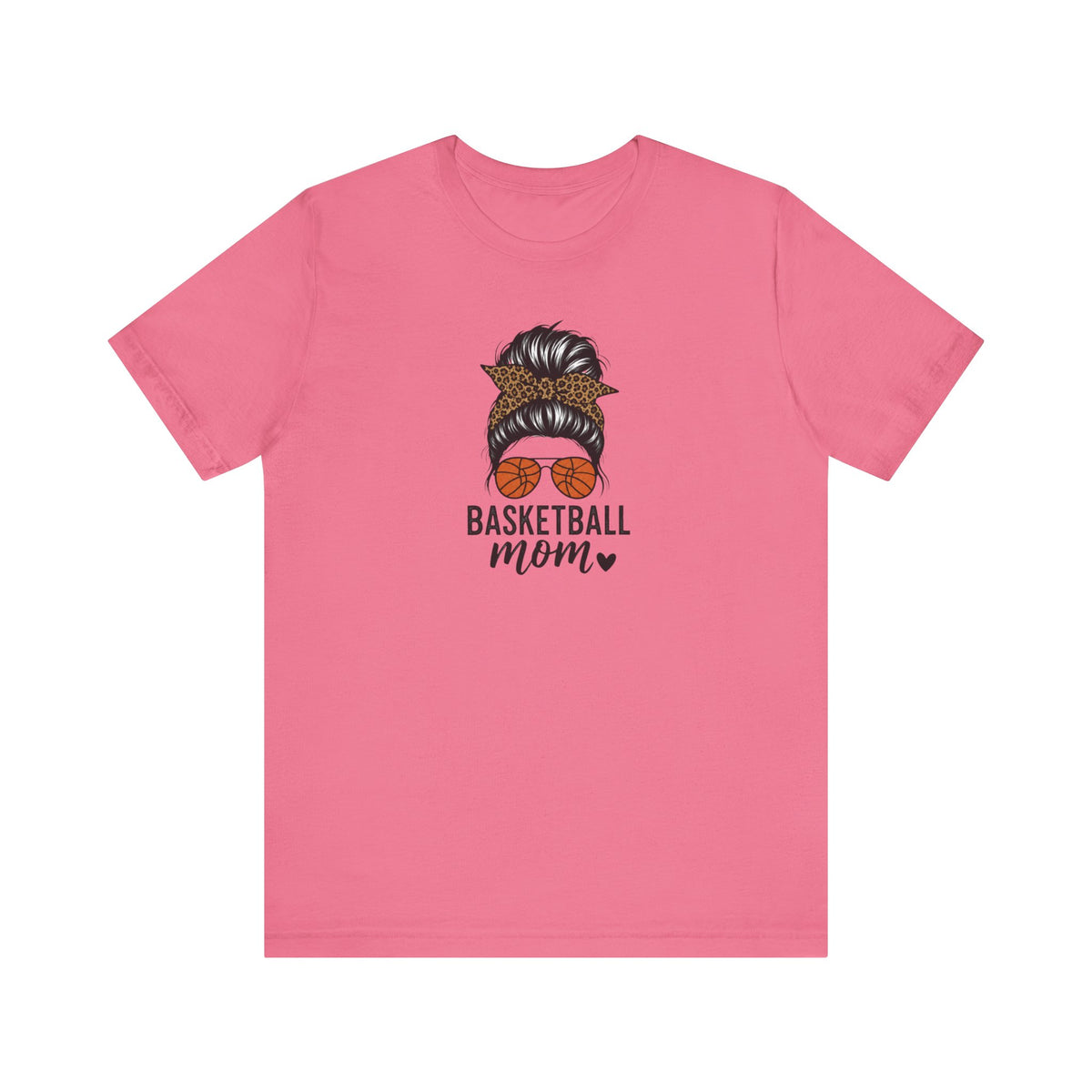 Graphic Basketball Sunglasses & Messy Bun Shirt