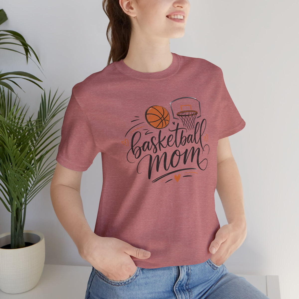 Cute Script Basketball Hoop Design