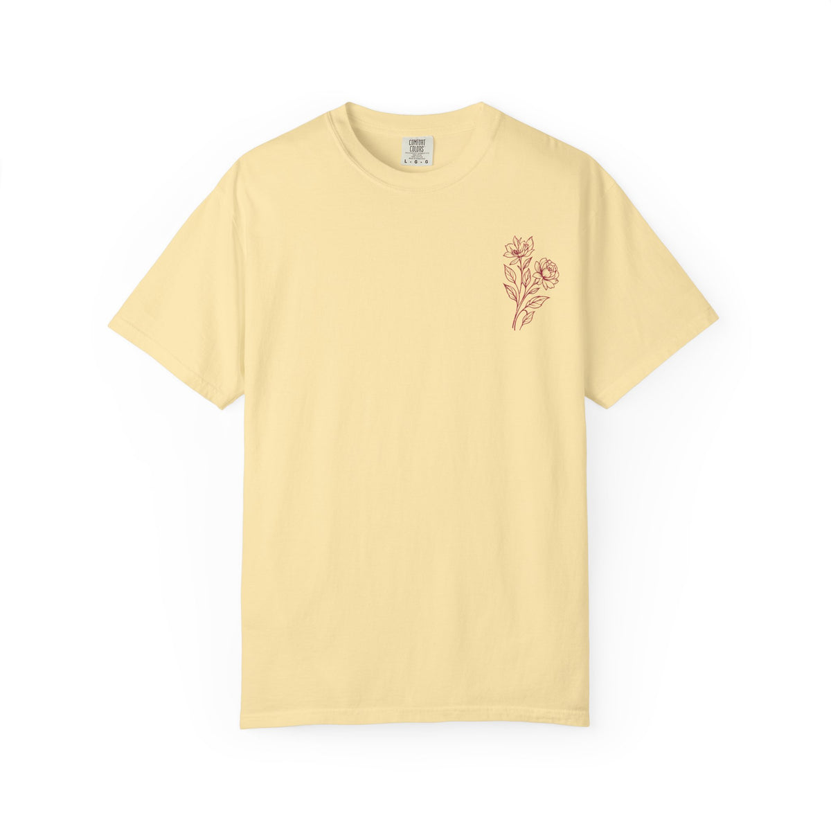 Double Bloom Signature Floral Comfort Colors Tee