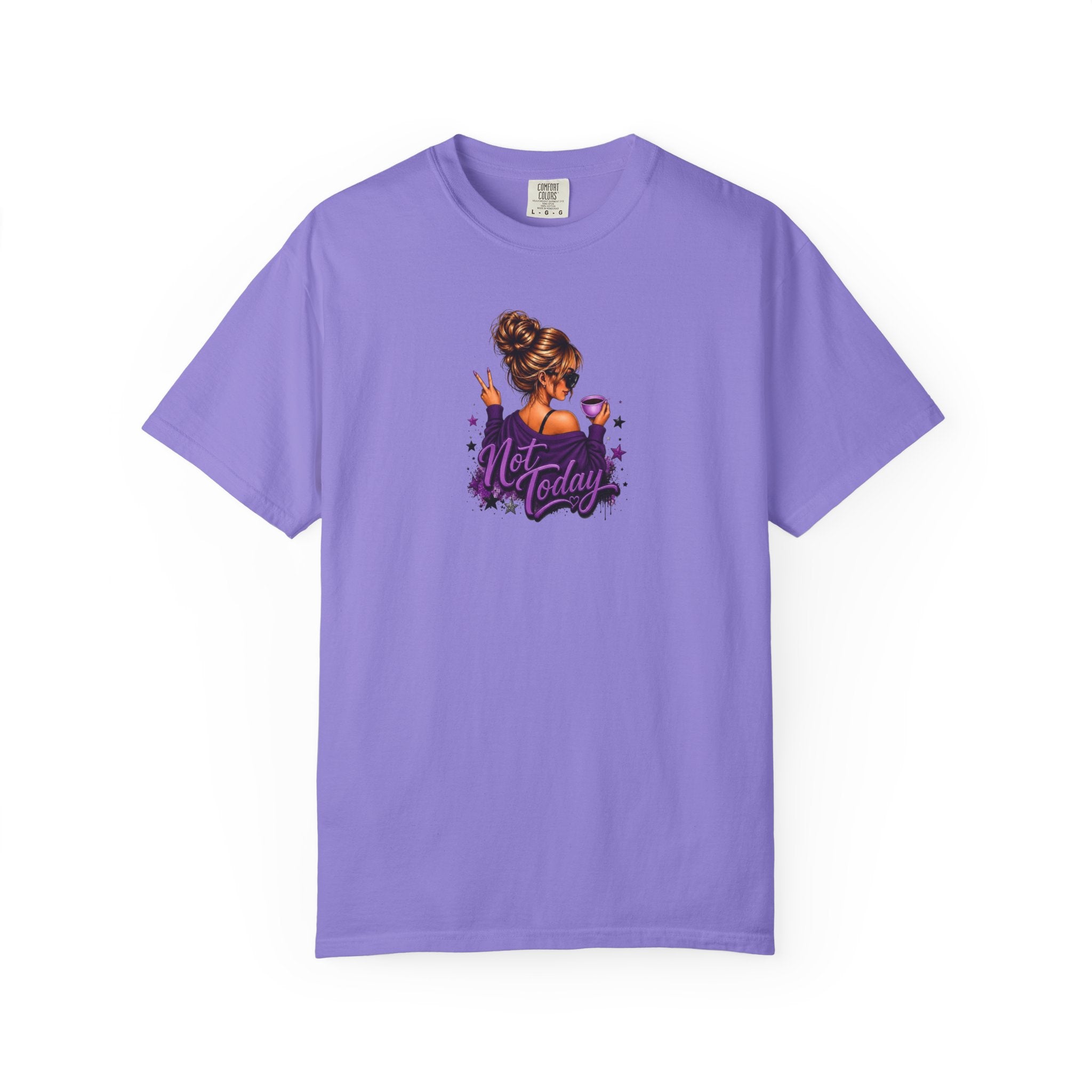 'Not Today' Purple Illustration T-Shirt