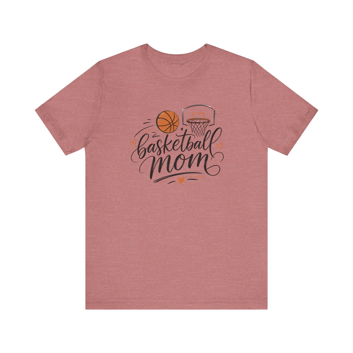 Cute Script Basketball Hoop Design