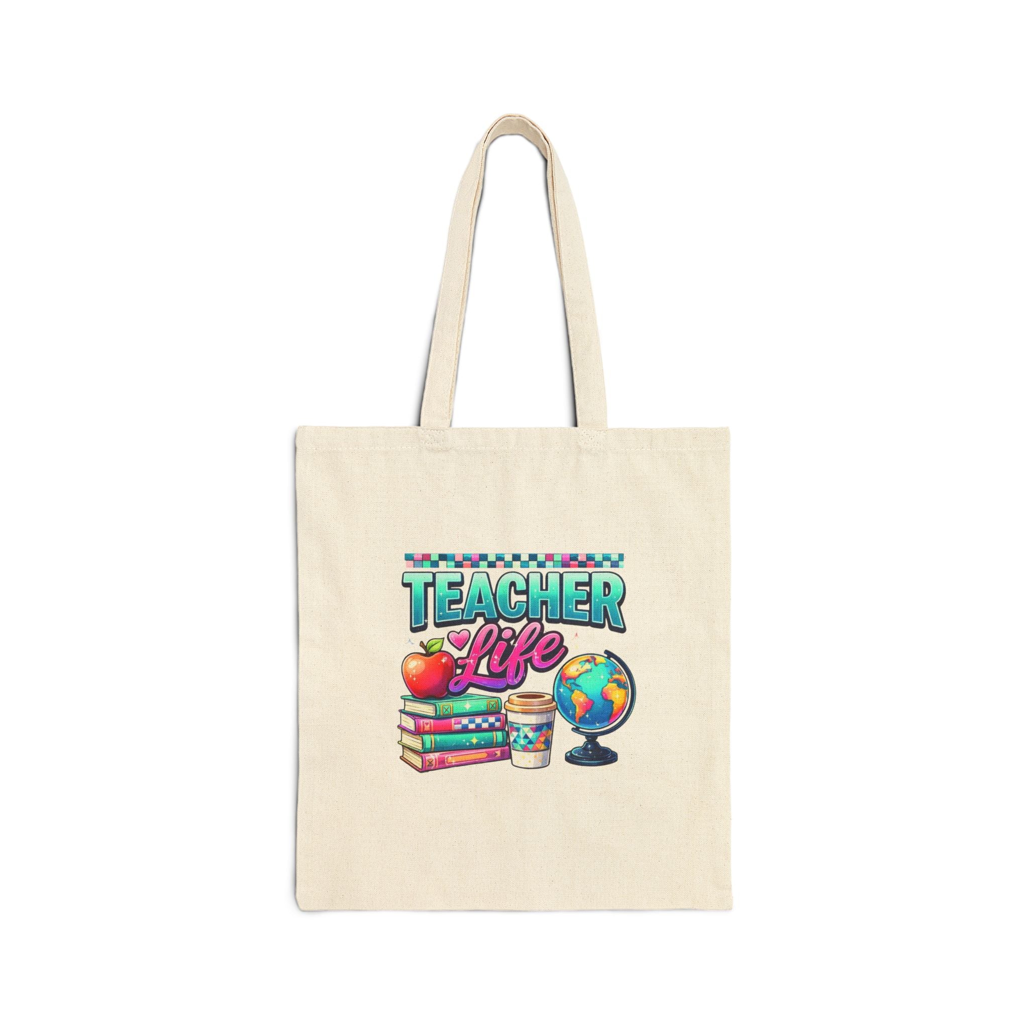 Teacher Life Cotton Tote Bag