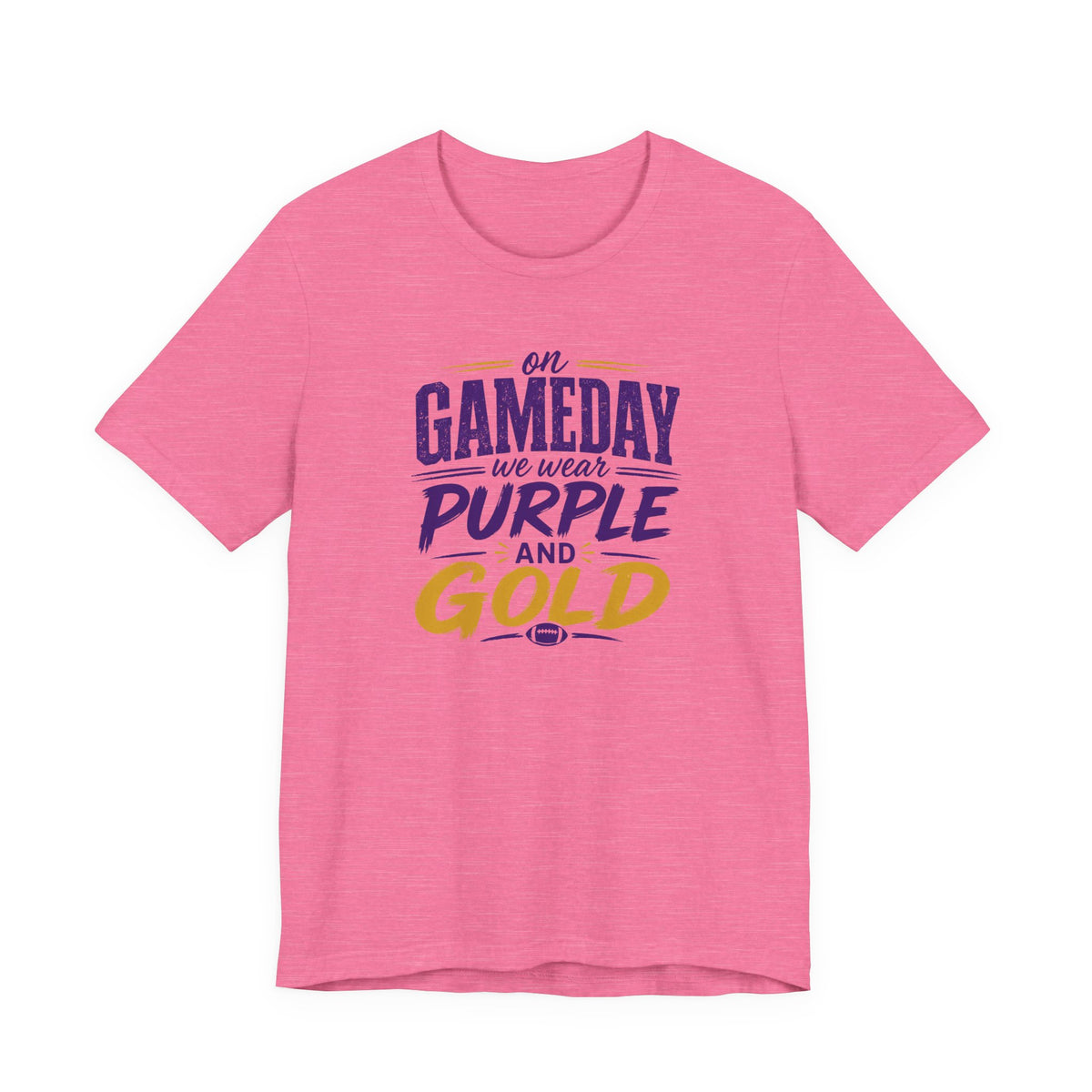 On Gameday We Wear Purple and Gold Football Shirt