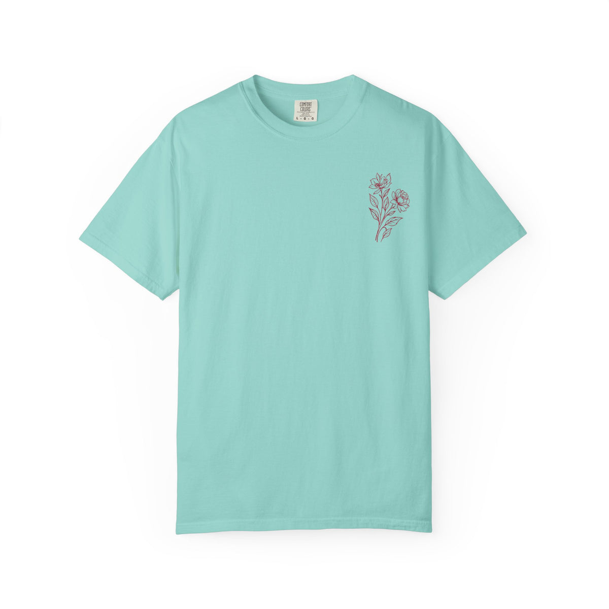 Double Bloom Signature Floral Comfort Colors Tee