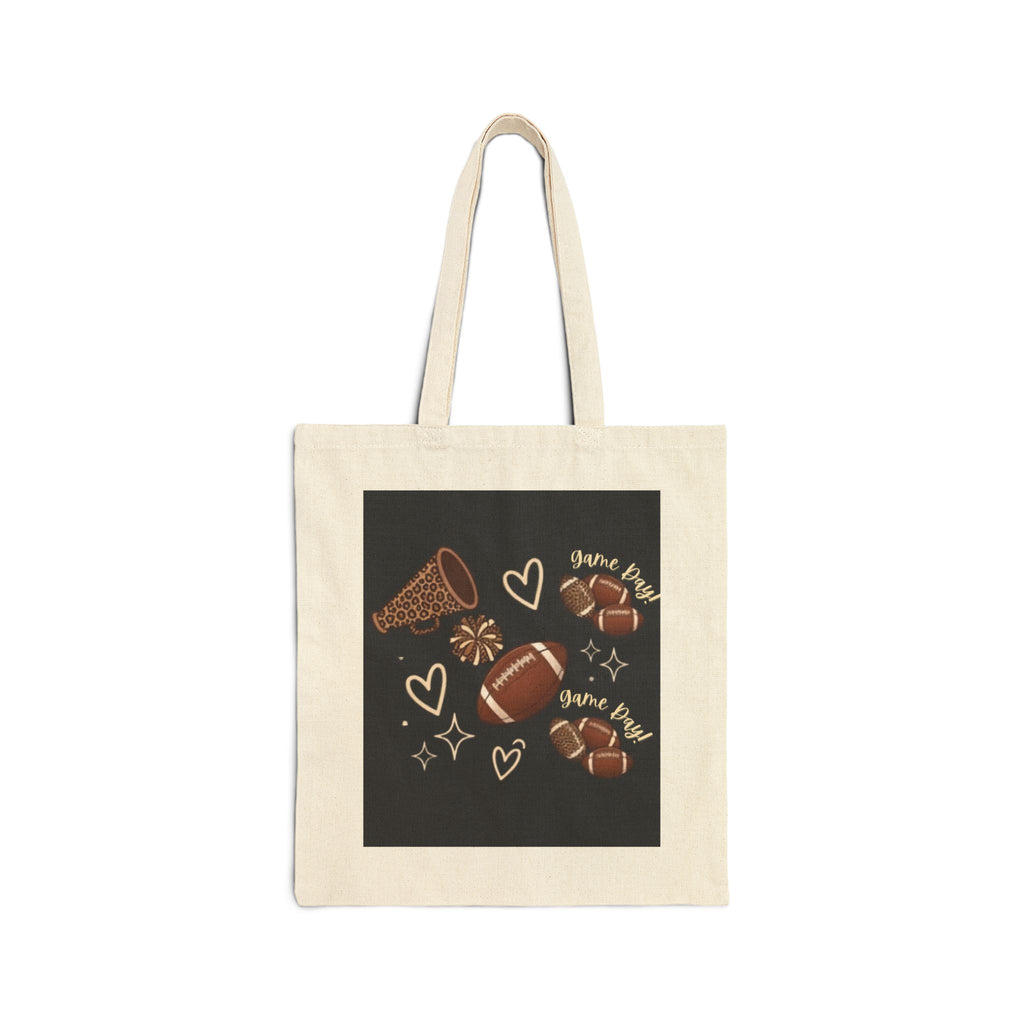 Tote — Football Mama Canvas Tote Bag
