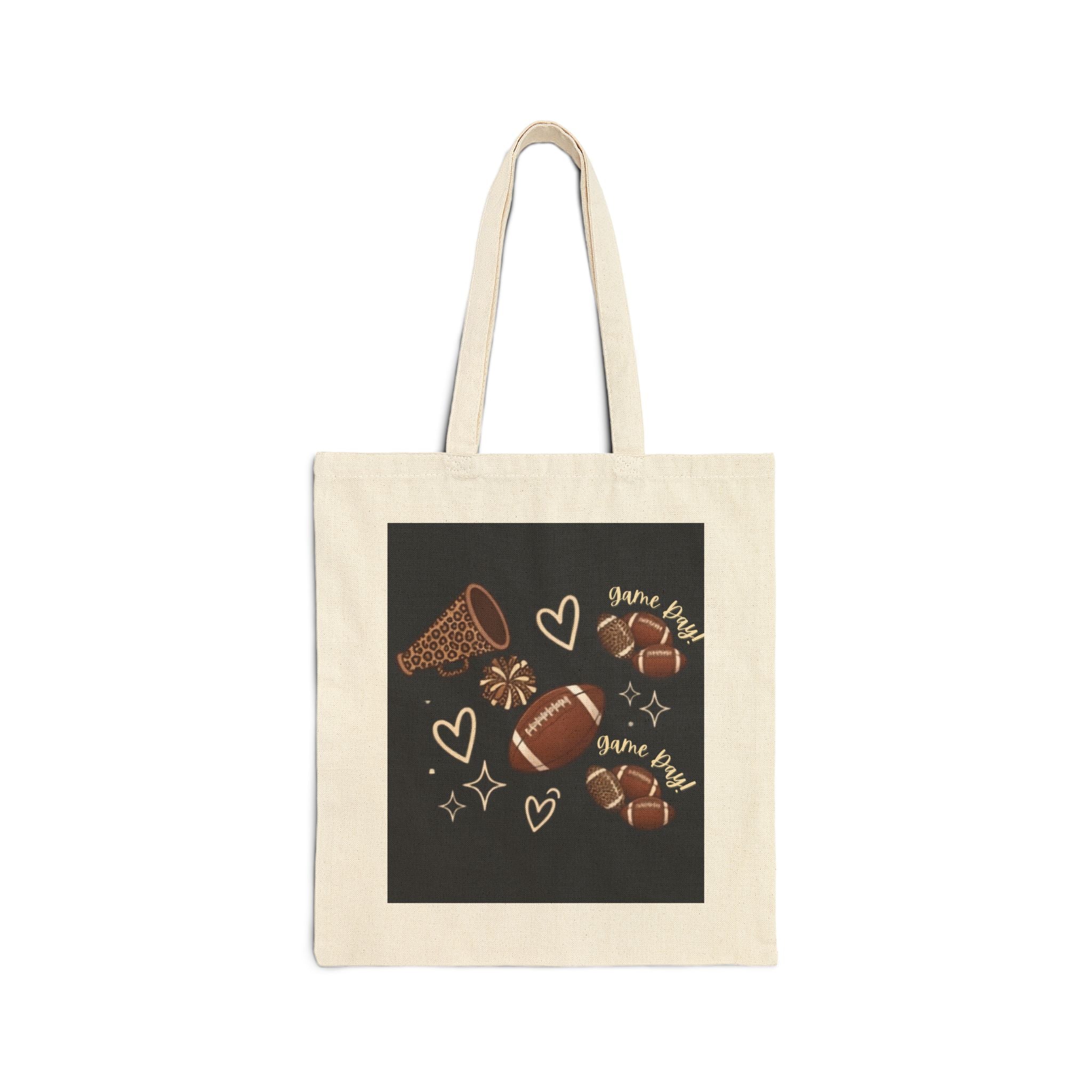 Tote — Football Mama Canvas Tote Bag