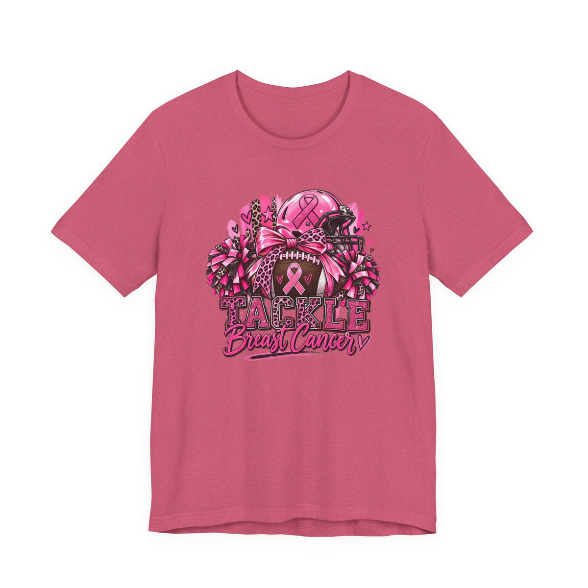 Tackle Breast Cancer Football T-Shirt