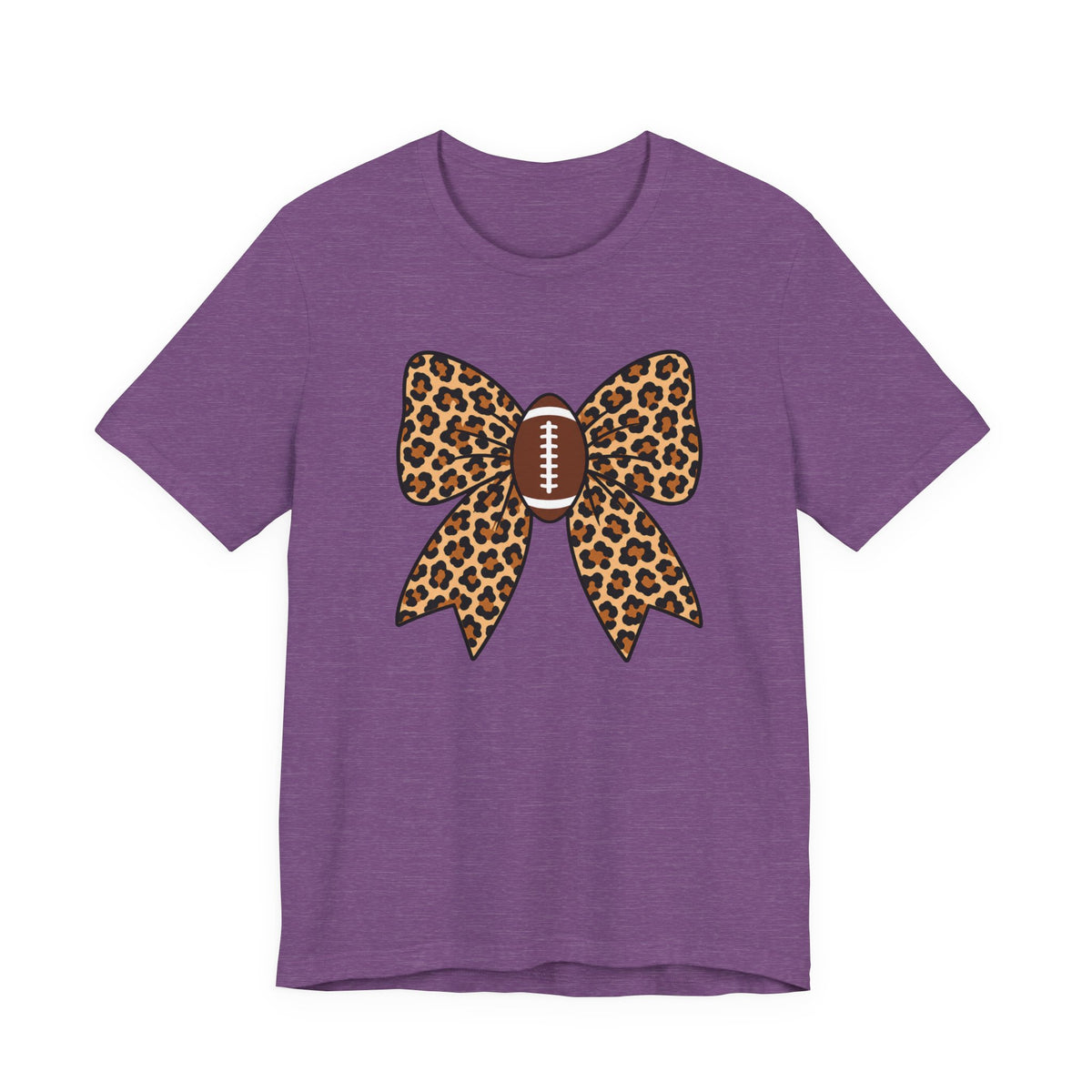 Leopard Football Bow Tee