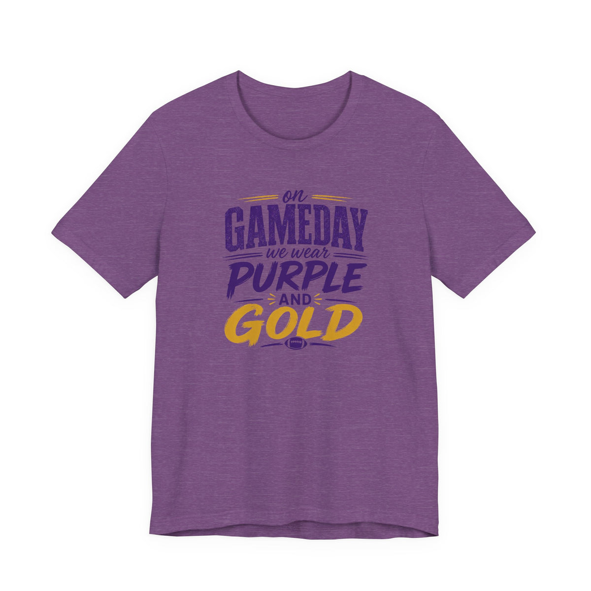On Gameday We Wear Purple and Gold Football Shirt