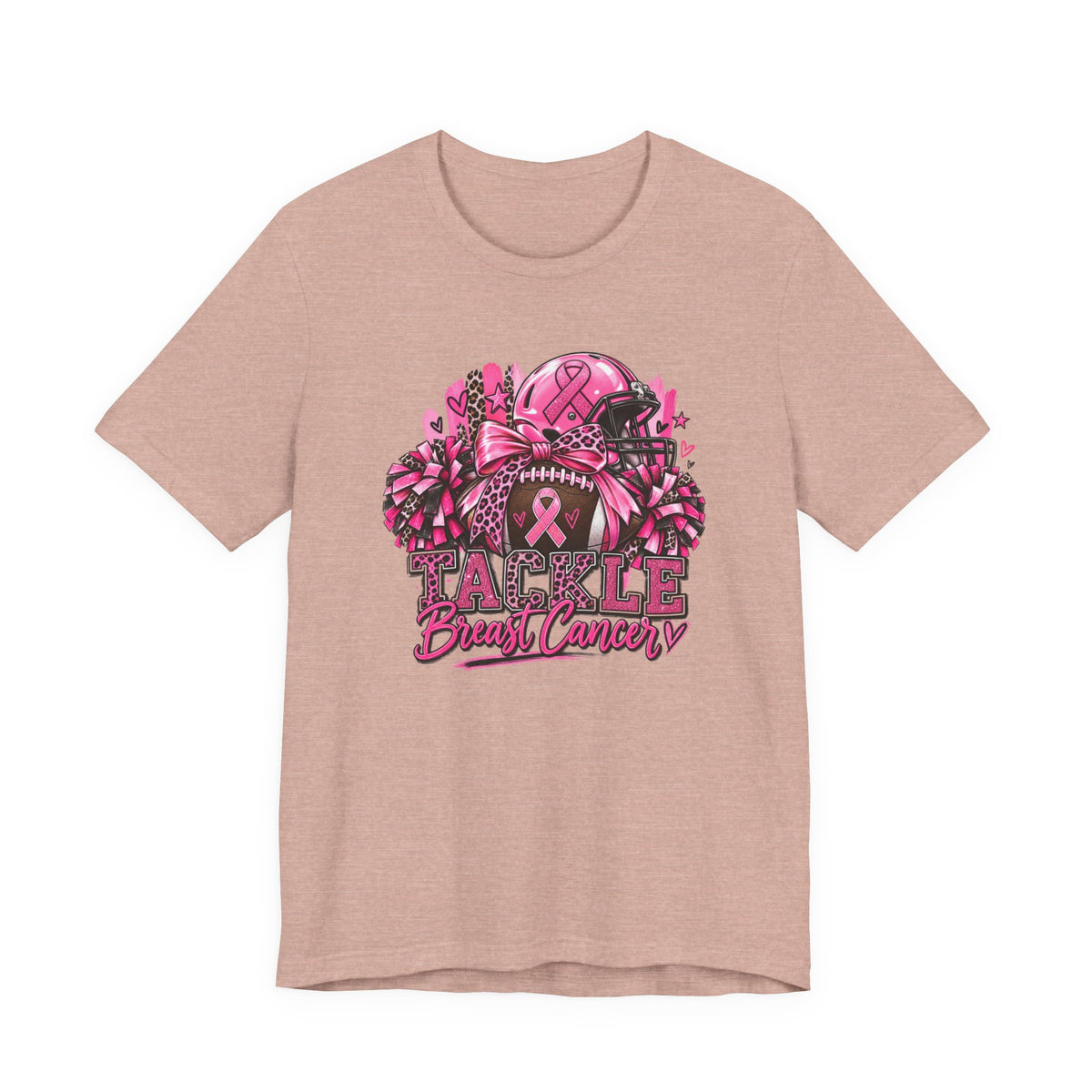 Tackle Breast Cancer Football T-Shirt