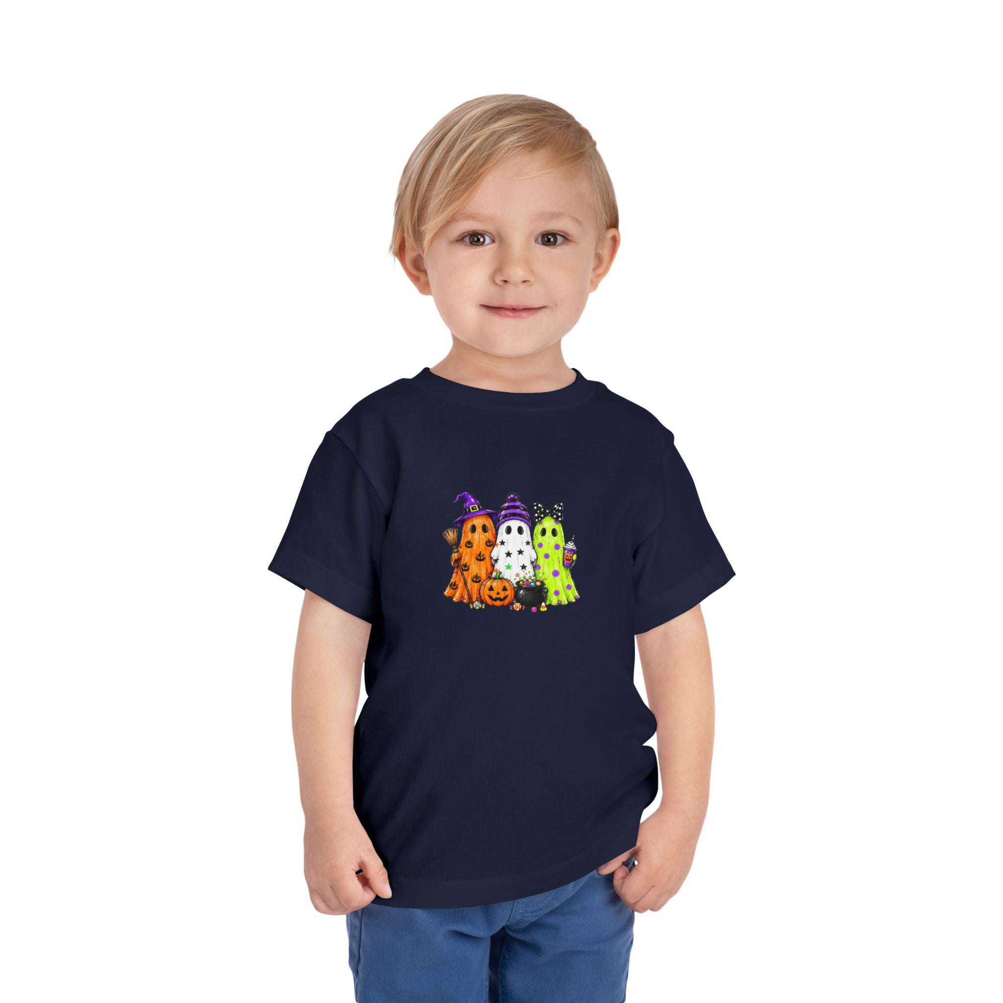 Toddler Halloween Ghosts Short Sleeve Tee