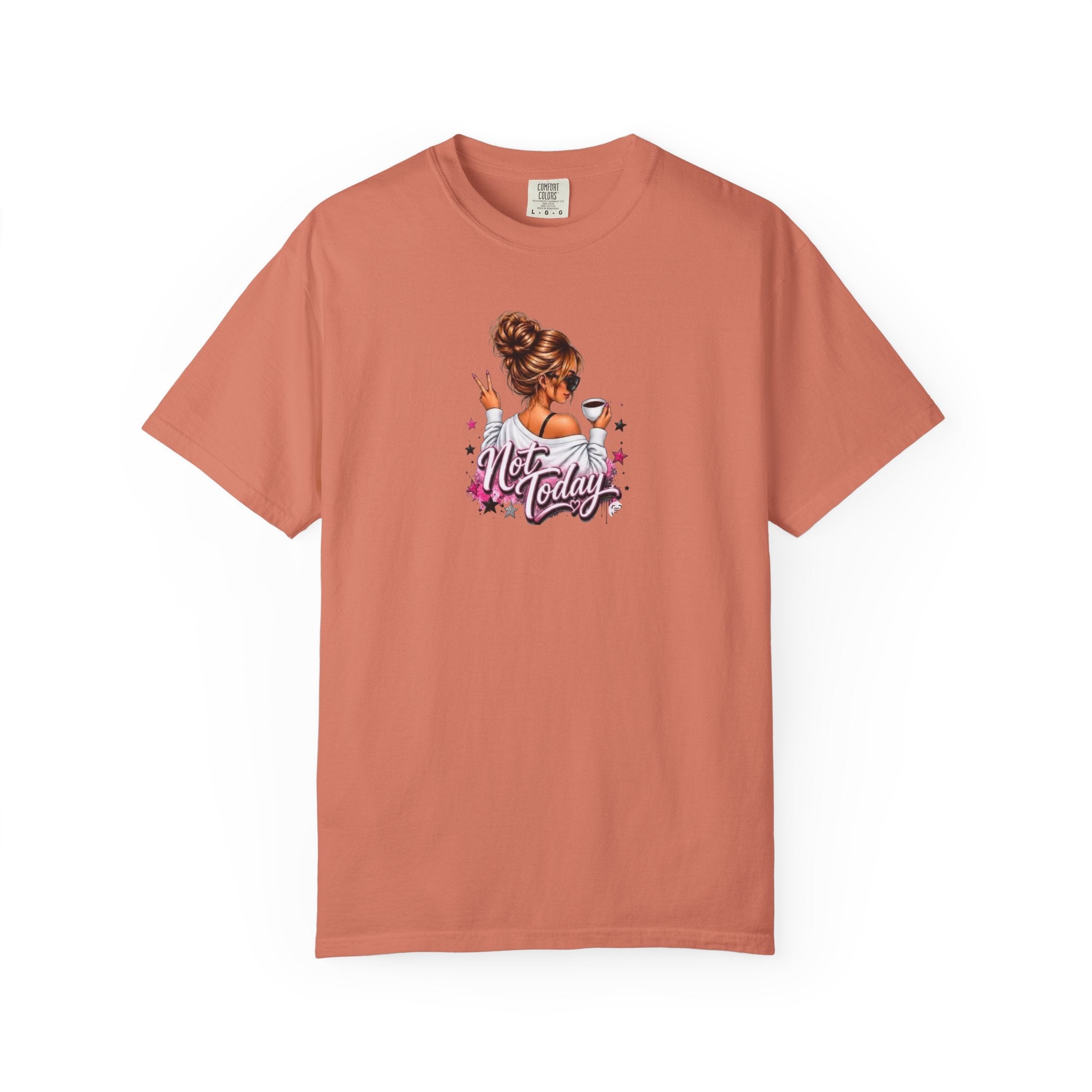 "Not Today" Pink Illustration T-Shirt