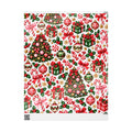 Peppermint & Pretty Bows | Vintage Christmas Wrapping Paper