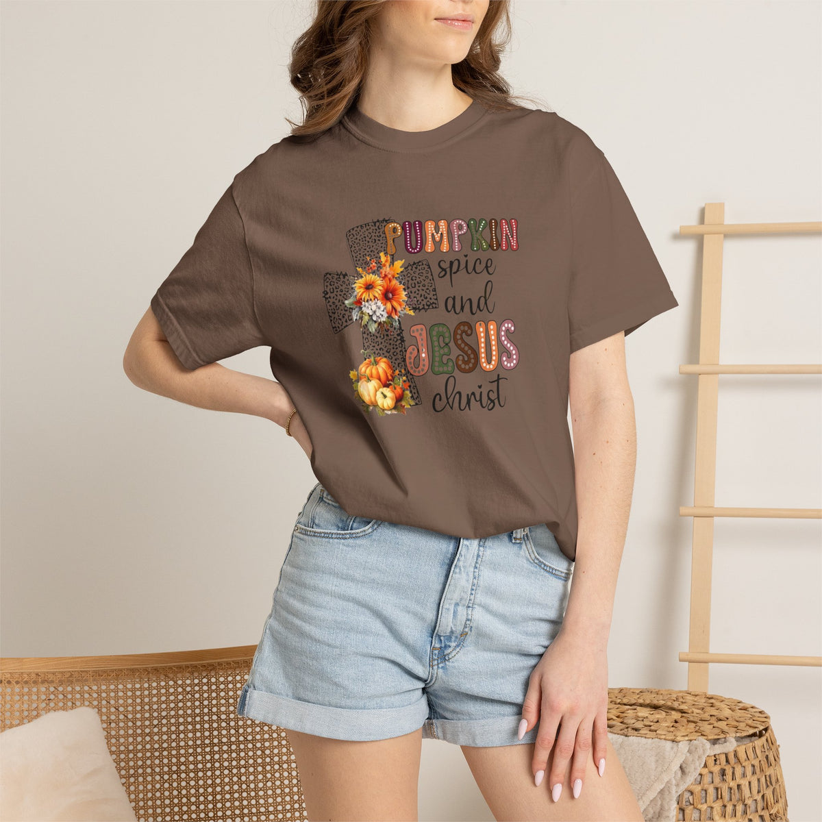Pumpkin Spice and Jesus Tee