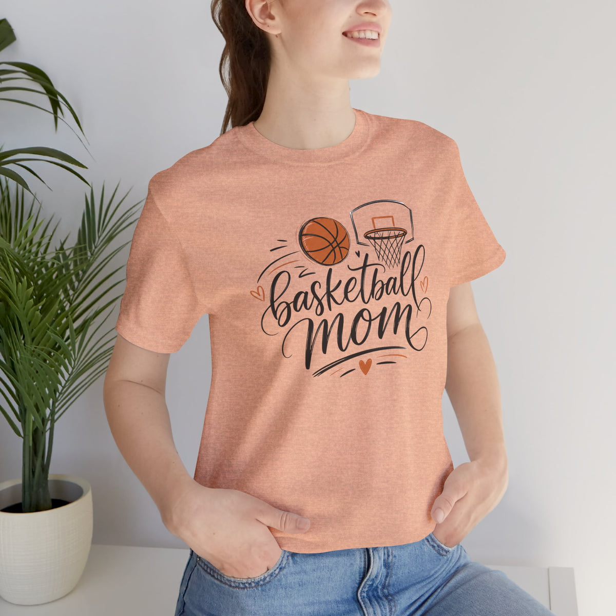 Cute Script Basketball Hoop Design