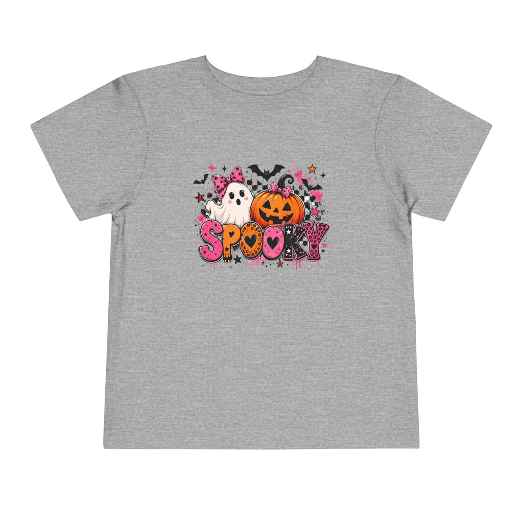 Toddler Tee — "Spooky" Halloween Ghost & Pumpkin Shirt